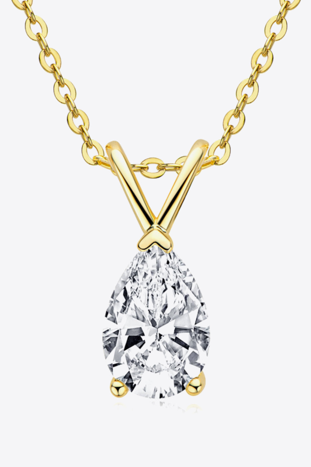1.5 Carat Sparkala™ Pendant 925 Sterling Silver Necklace (Platinum-Plated Fine Silver) by Sparkala
