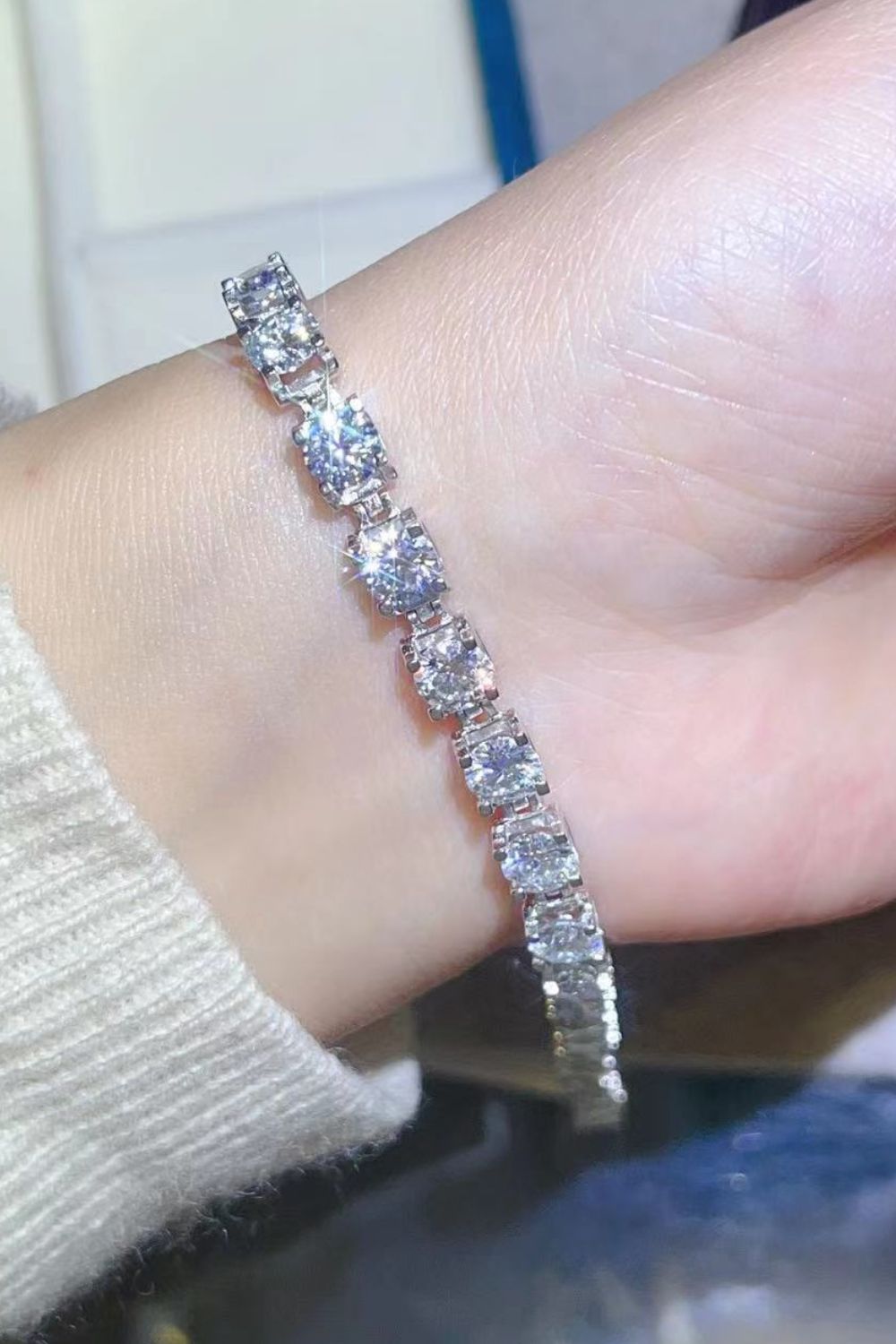 10 Carat Sparkala™ Tennis Bracelet (Platinum over Pure Sterling Silver) by Sparkala