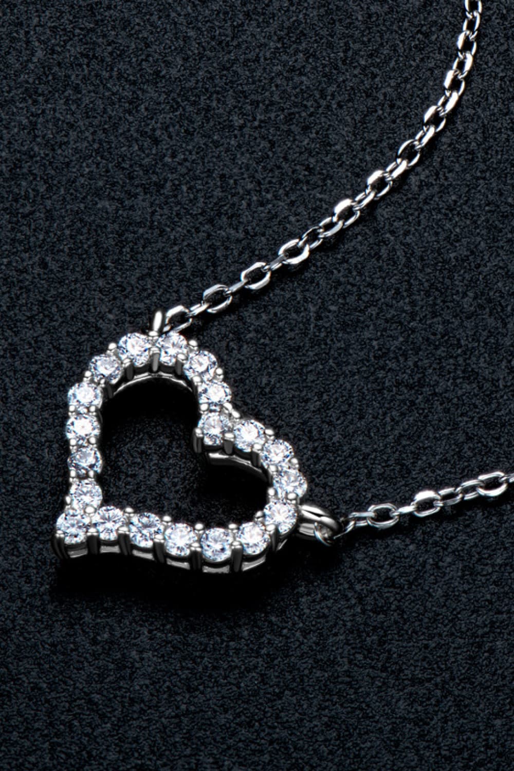 Adored Sparkala™ Platinum-Plated Heart Necklace - DestGlow