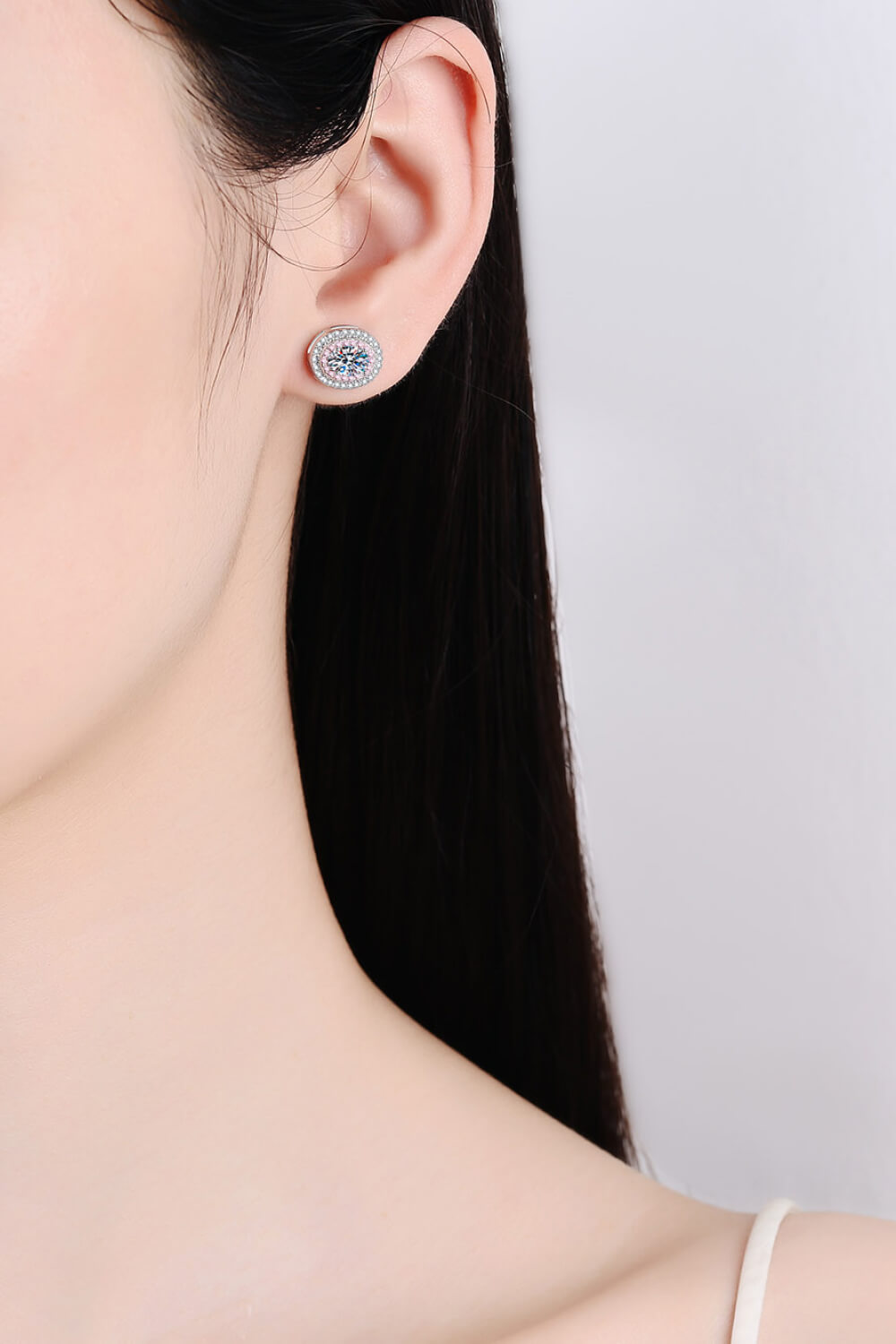 Platinum-Plated Sparkala™ Stud Earrings by Sparkala