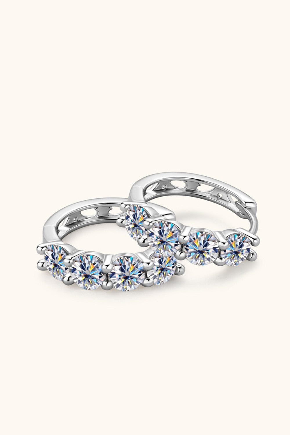 2.4 Carat Sparkala™ Huggie Earrings by Sparkala