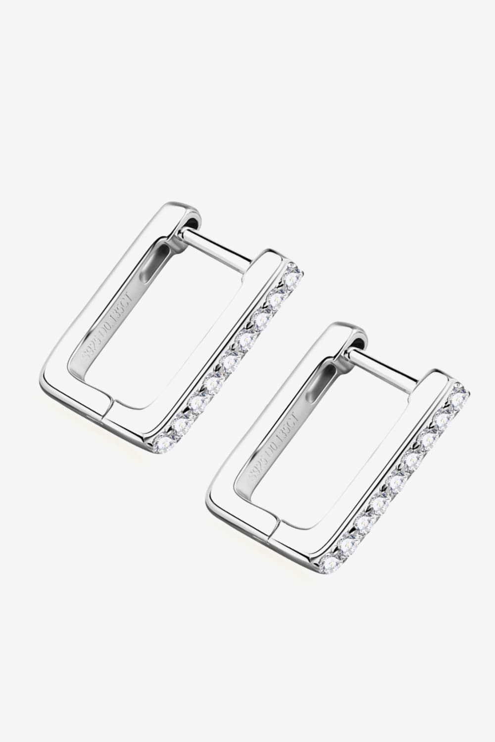 Sparkala™ Geometric Platinum-Plated 925 Sterling Silver Earrings by Sparkala