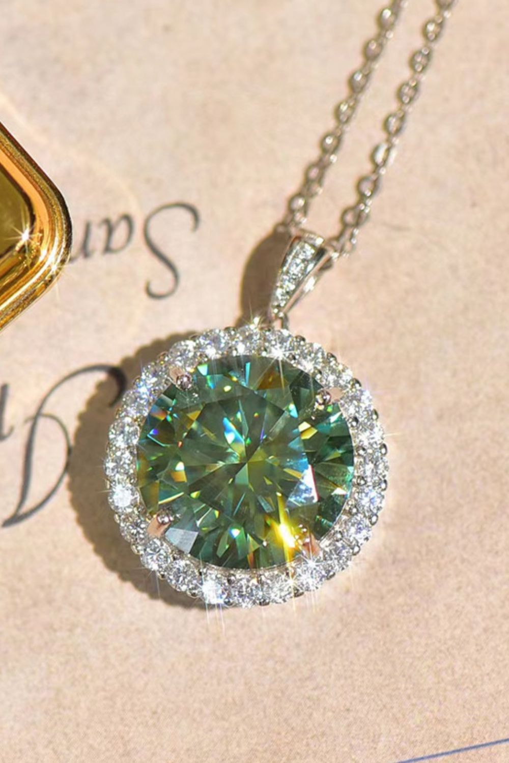10 Carat Sparkala™ Pendant Platinum-Plated Necklace by Sparkala