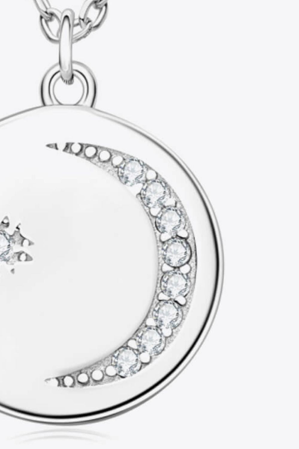 Sparkala™ Round Pendant Necklace (Platinum-Plated Fine Silver) by Sparkala