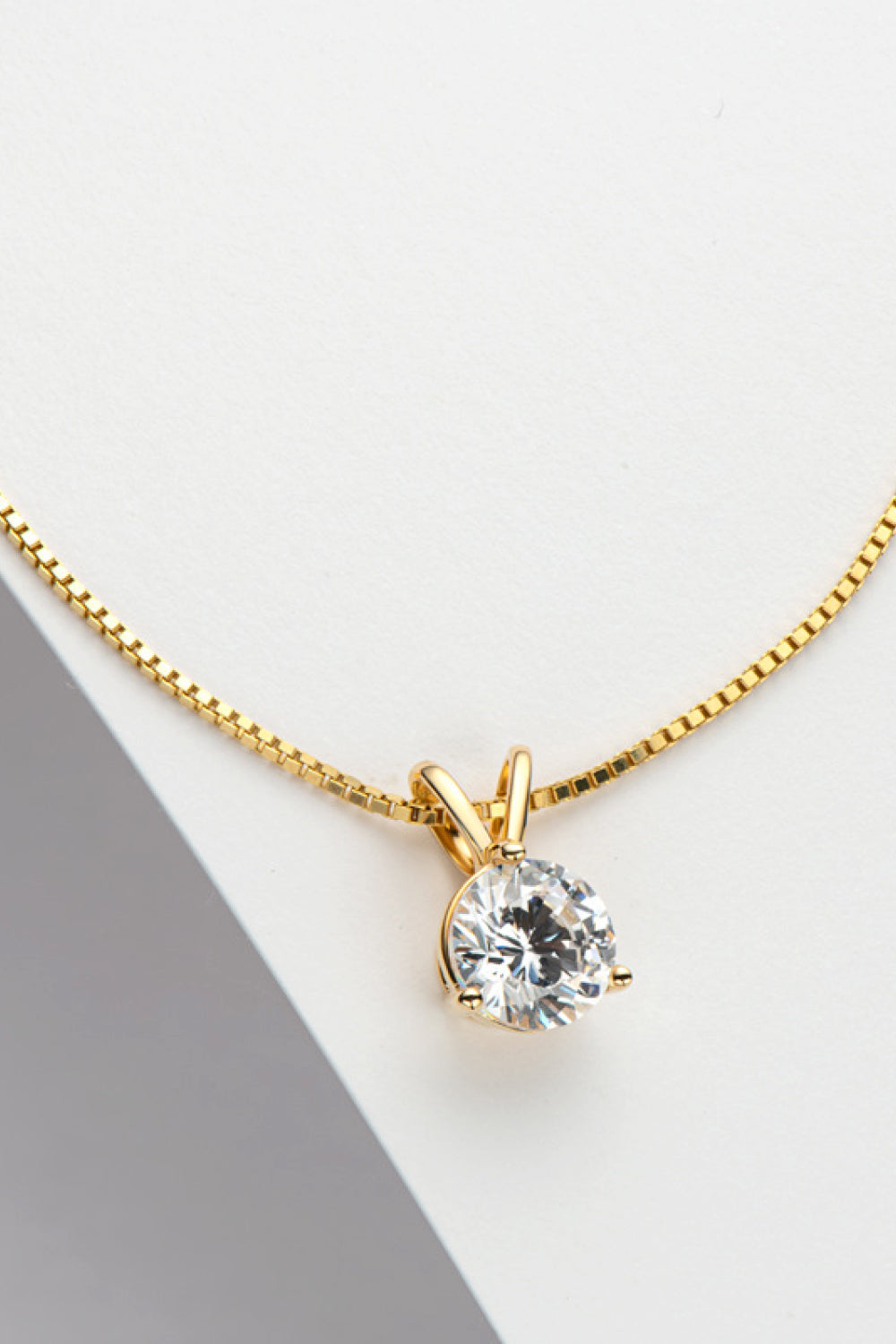 Adored Show Off 1 Carat Sparkala™ Pendant Necklace (Platinum-Plated Fine Silver) by Sparkala