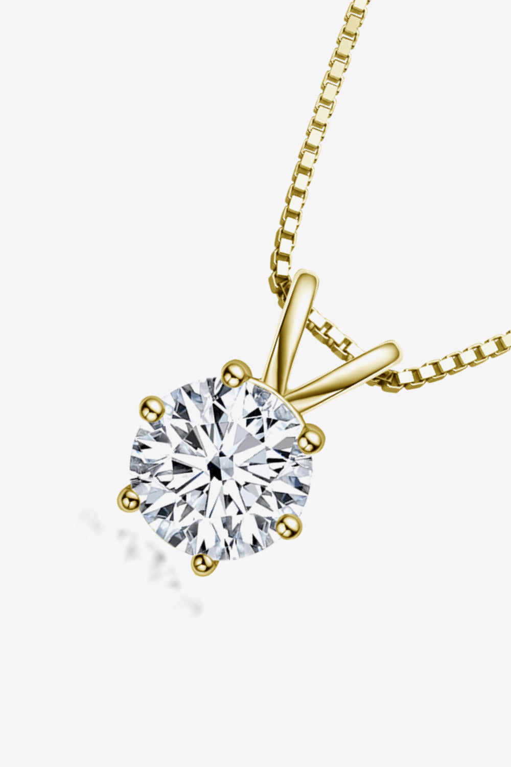 1 Carat Sparkala™ Pendant Necklace (Platinum-Plated Fine Silver) - DestGlow
