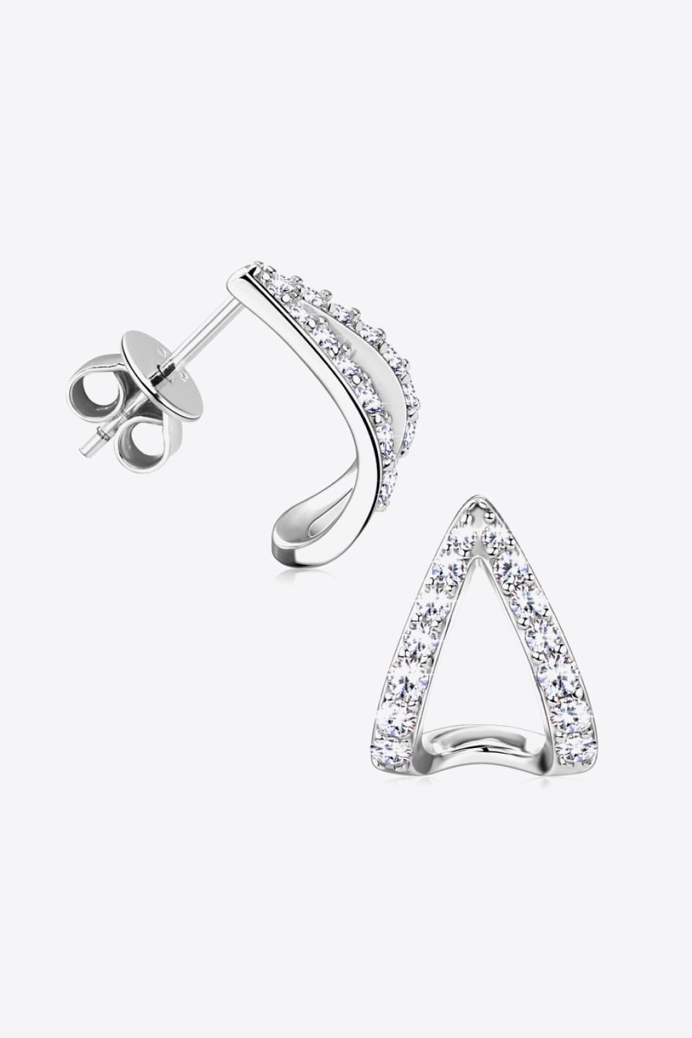 Sparkala™ Minimalist Platinum-Plated 925 Sterling Silver Earrings by Sparkala
