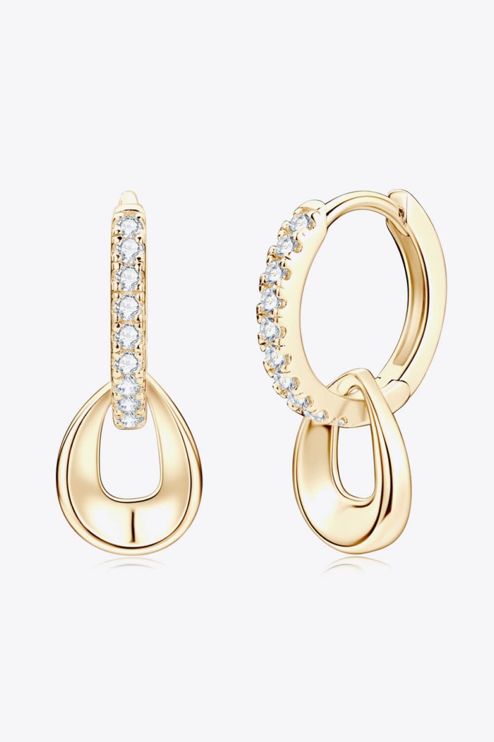 925 Sterling Silver Sparkala™ Double Hoop Earrings (Platinum-Plated Fine Silver) by Sparkala