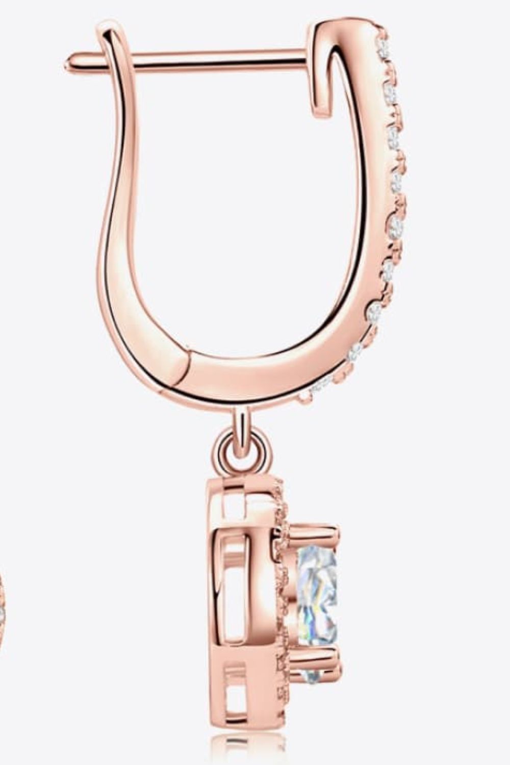 2 Carat Sparkala™ Platinum-Plated 925 Sterling Silver Drop Earrings by Sparkala