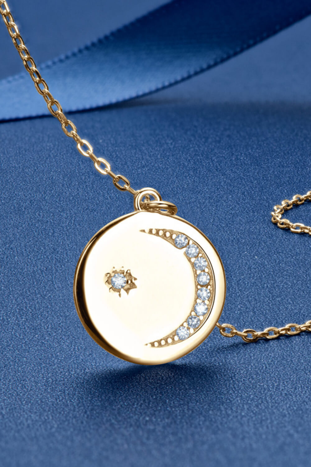 Sparkala™ Round Pendant Necklace (Platinum-Plated Fine Silver) by Sparkala