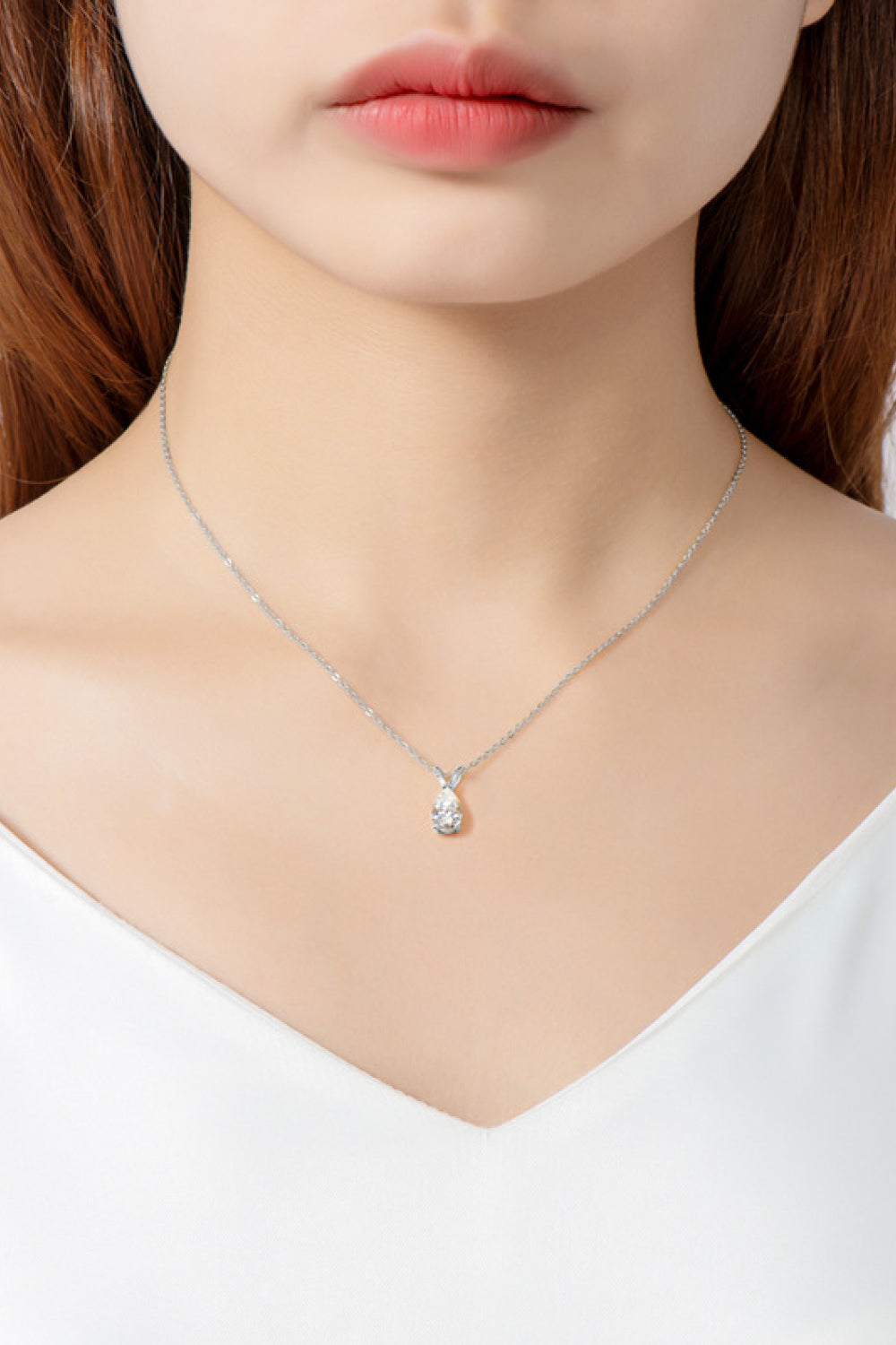 1.5 Carat Sparkala™ Pendant 925 Sterling Silver Necklace (Platinum-Plated Fine Silver) by Sparkala