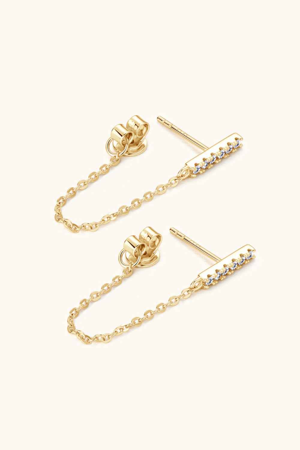 Sparkala™ Platinum-Plated 925 Sterling Silver Connected Earrings