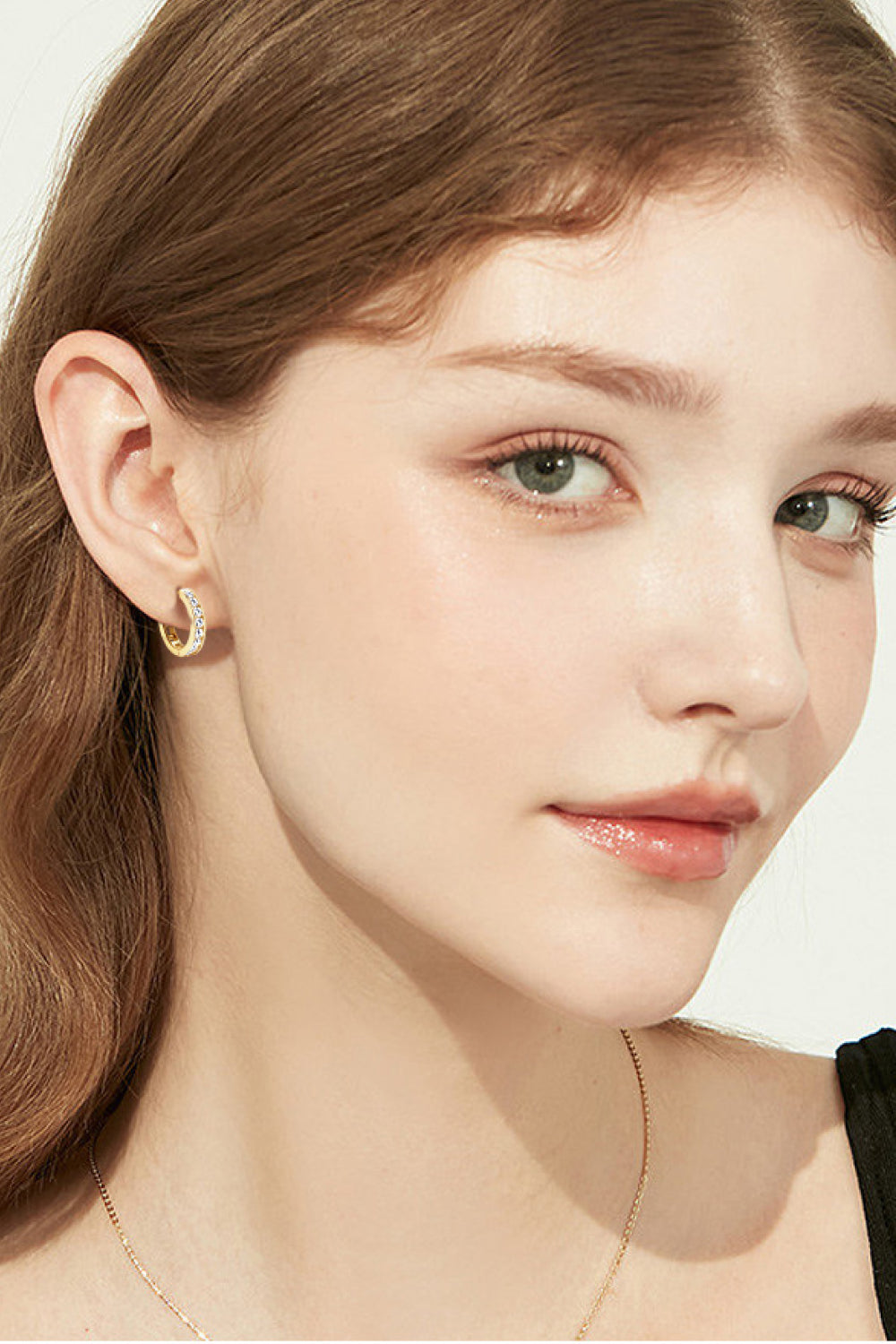 Sparkala™ Platinum-Plated 925 Sterling Silver Huggie Earrings by Sparkala