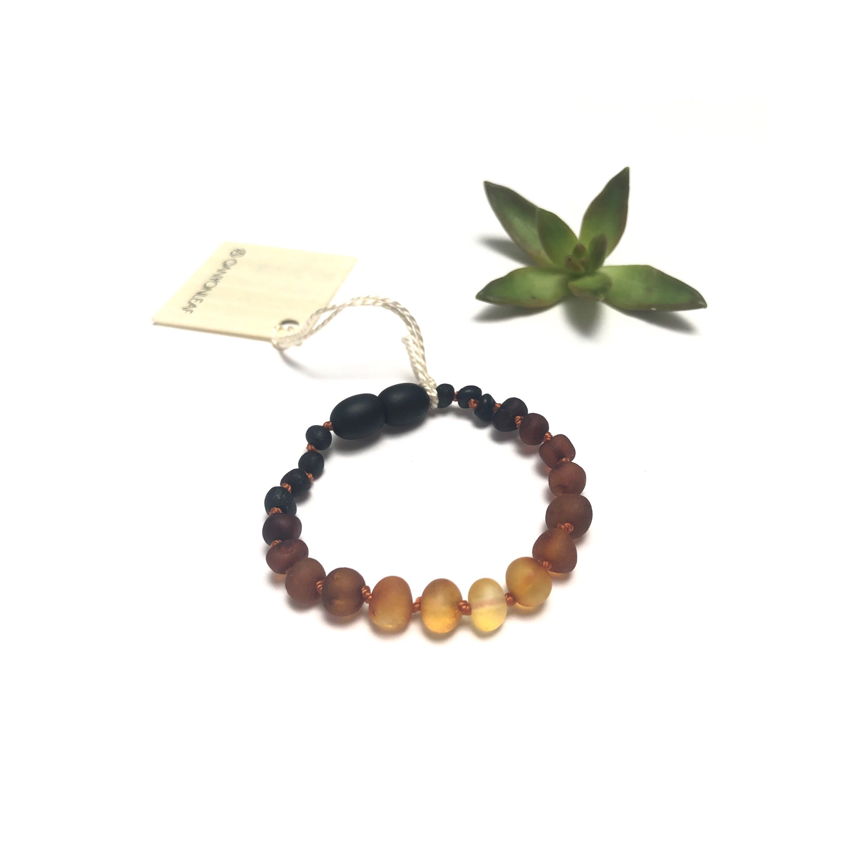 Raw Ombre Baltic Amber || Anklet or Bracelet by CanyonLeaf