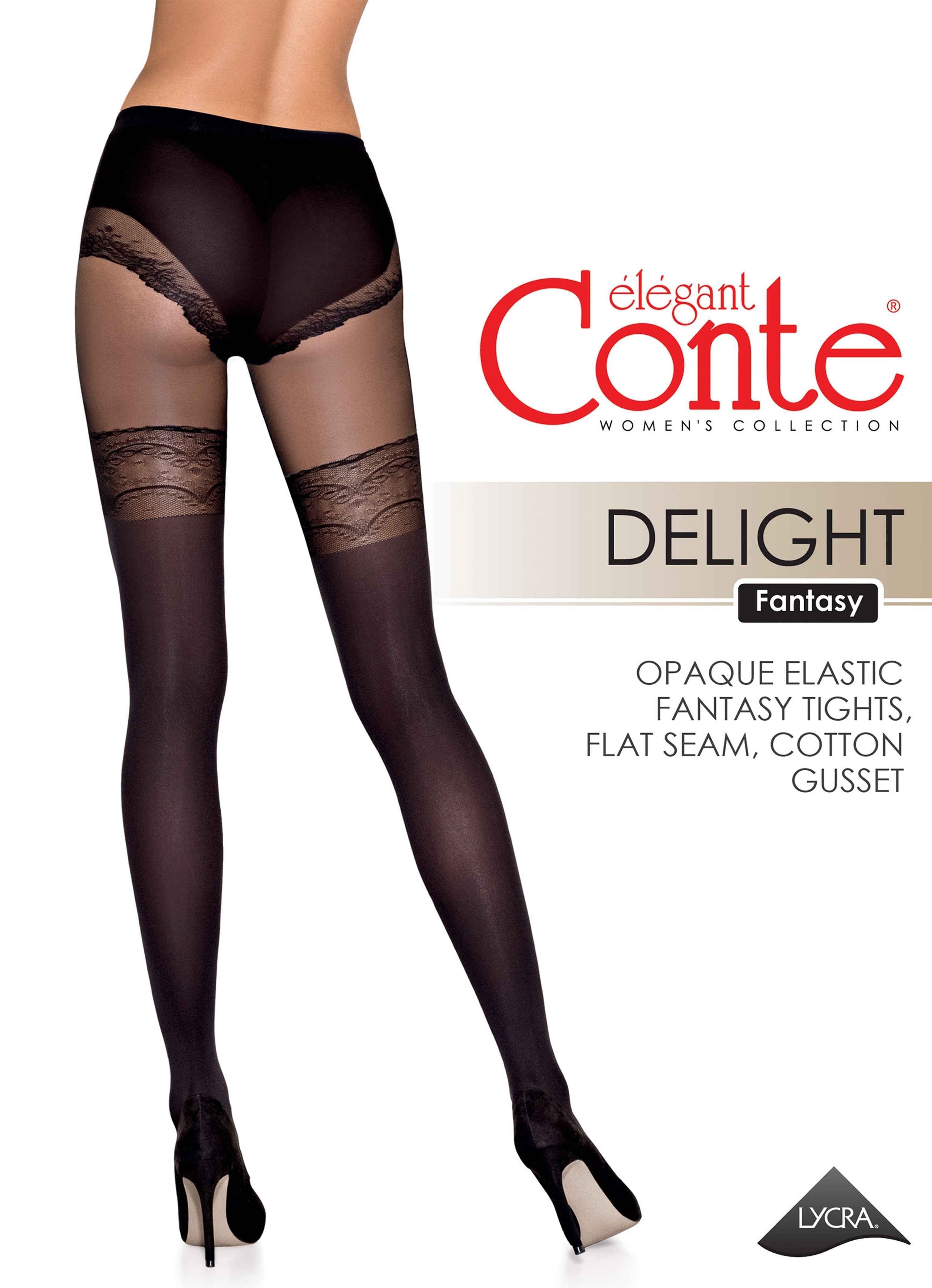 Fantasy Tights Conte Delight - Lace Panties Stockings Imitation