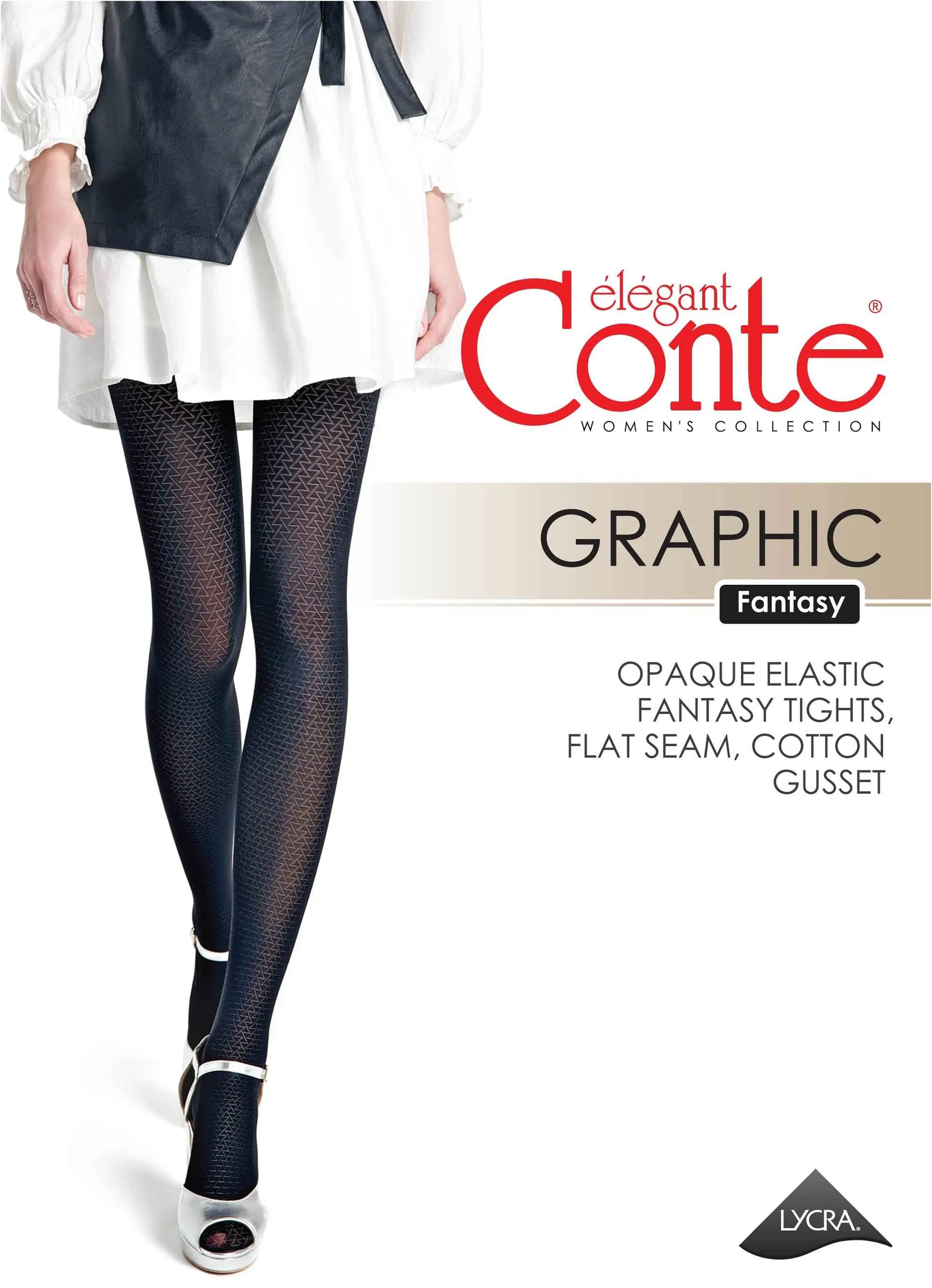 Fantasy Tights Conte Graphic - Geometric Pattern - DestGlow