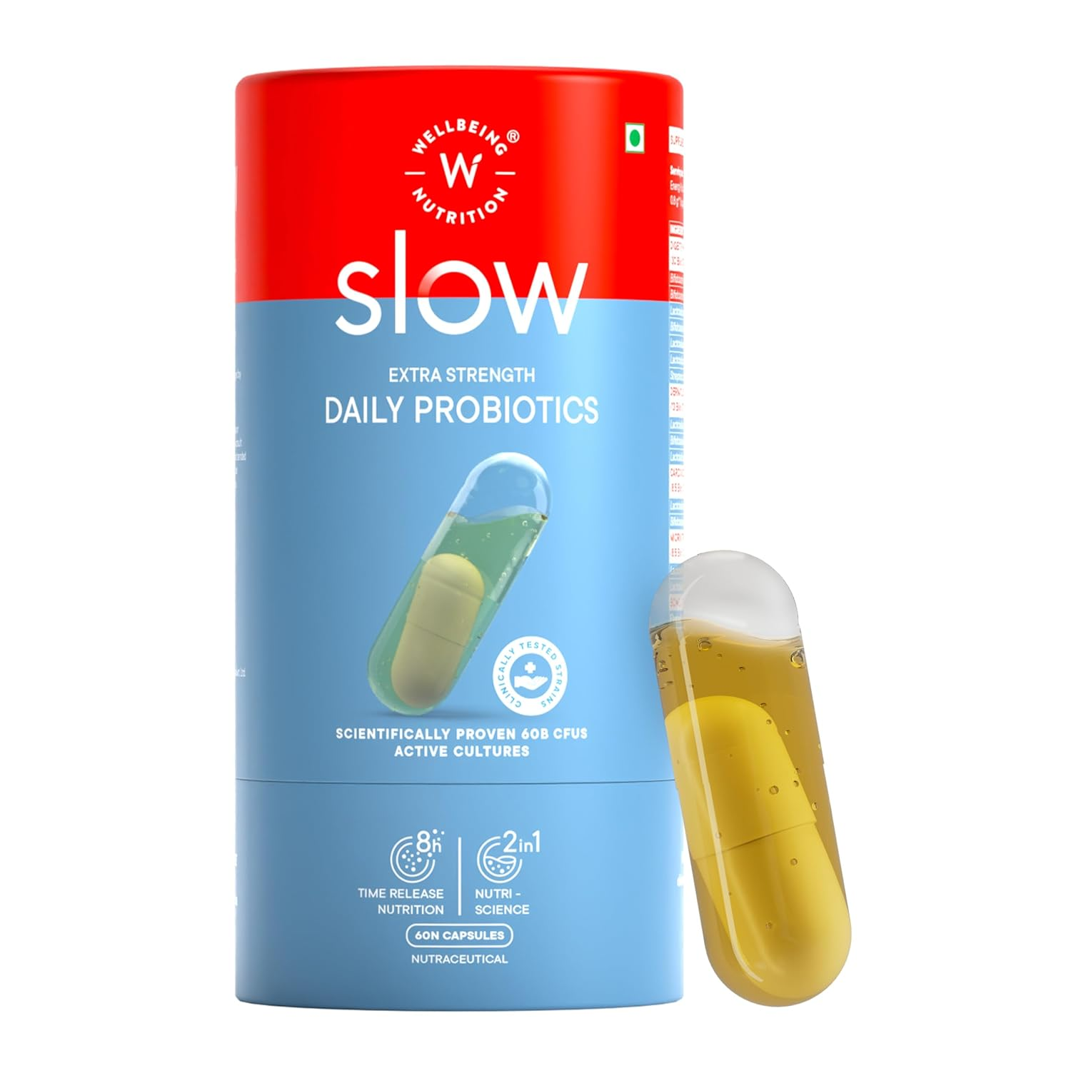 Wellbeing Nutrition Slow | Gut Health Capsules