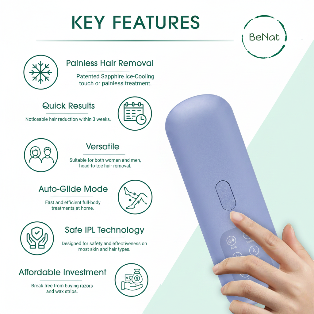 Laser IPL Hair Removal by BeNat