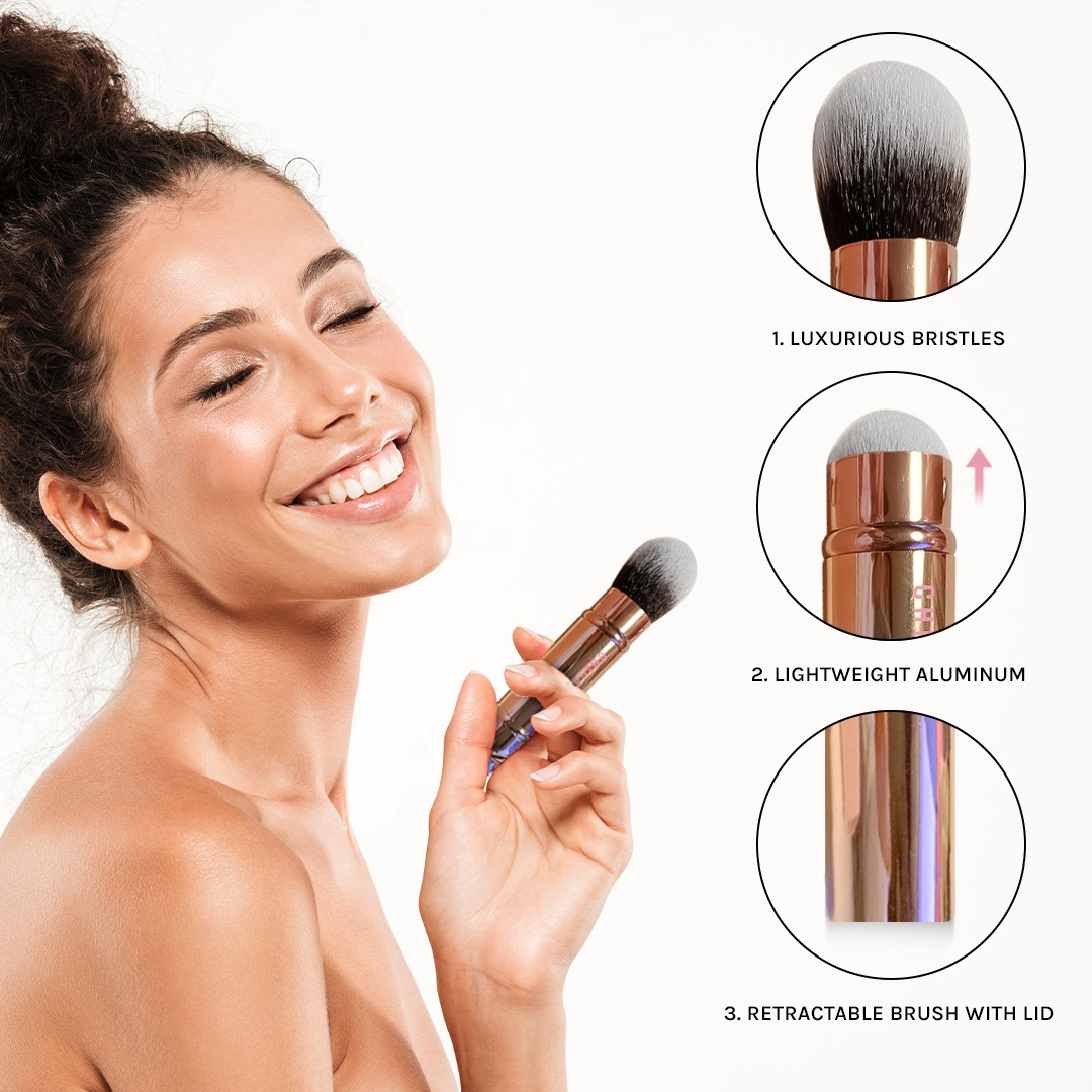 Dual-Ended Retractable Complexion Brush (Featured in IPSY) by Chica Beauty