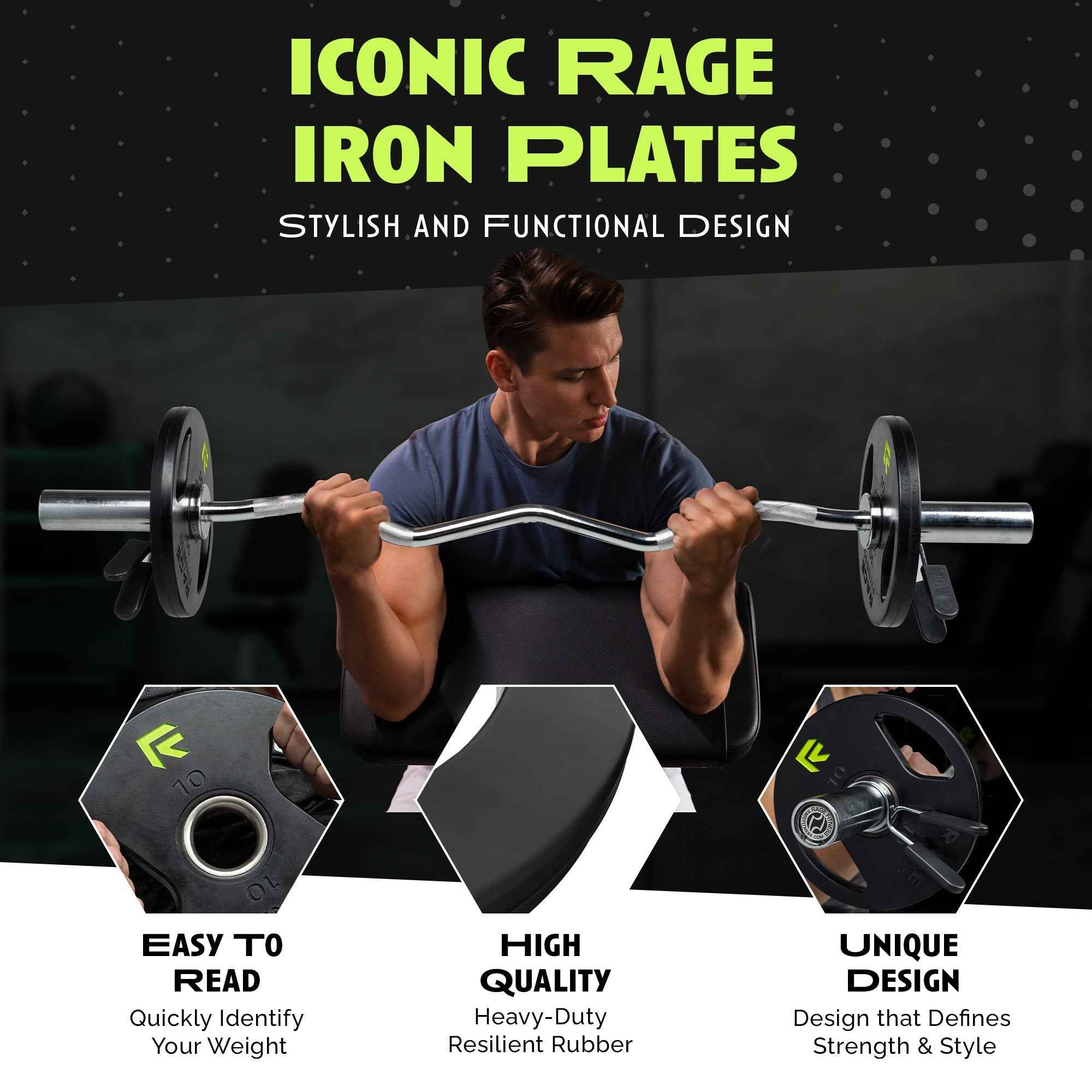 Rubber Coated Plates DestGlow