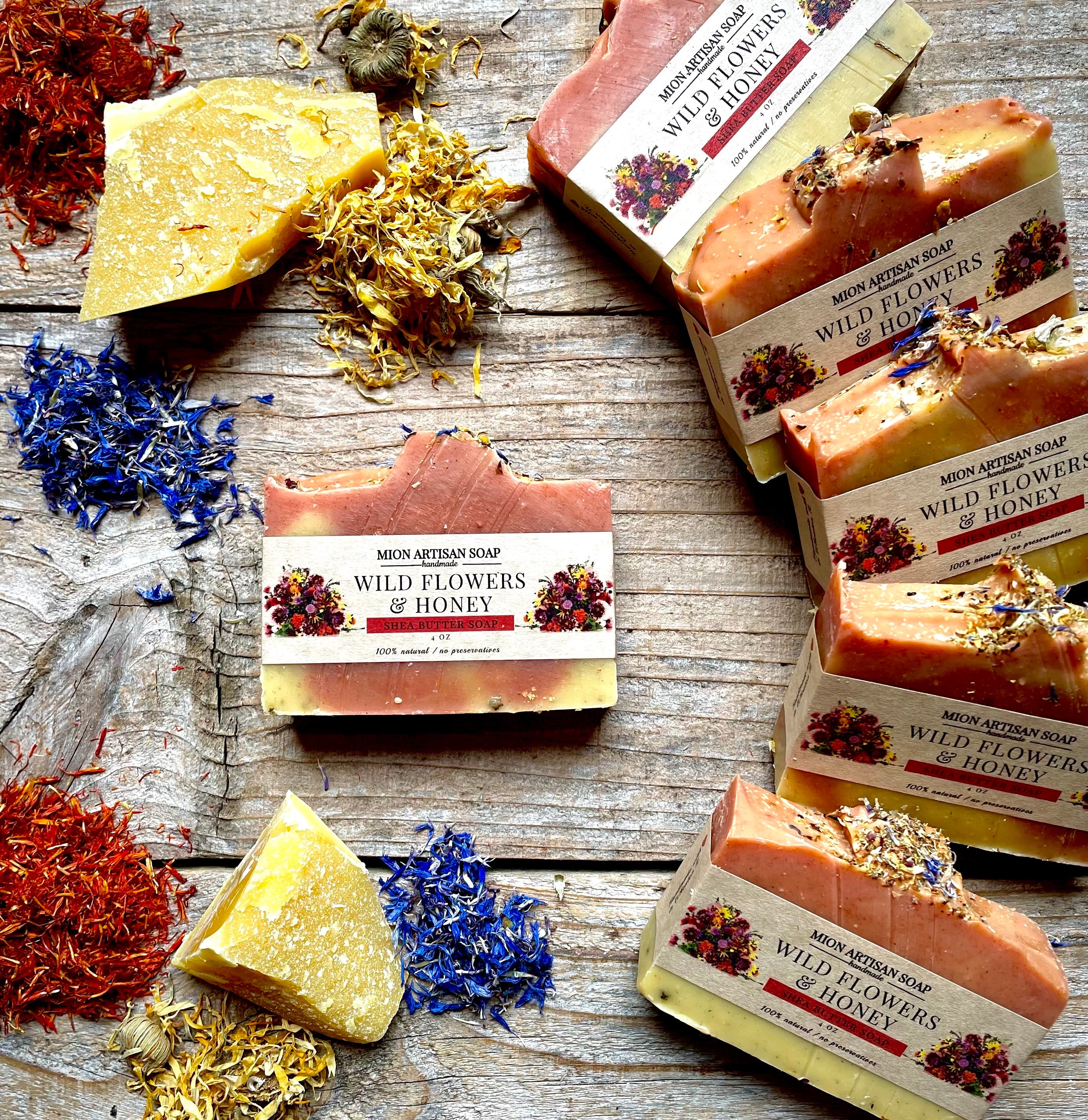 Wild Flowers & Honey | Shea Butter Soap by MION Artisan Soap Co.