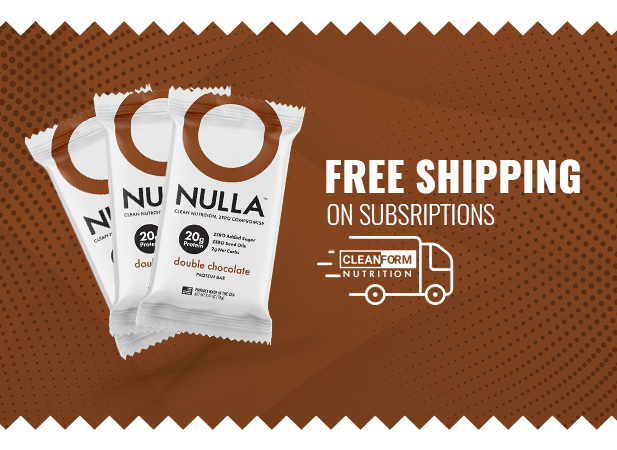 CleanForm Nutrition Nulla Protein Bar - 2 Flavors - Box of 12 by CleanForm Nutrition