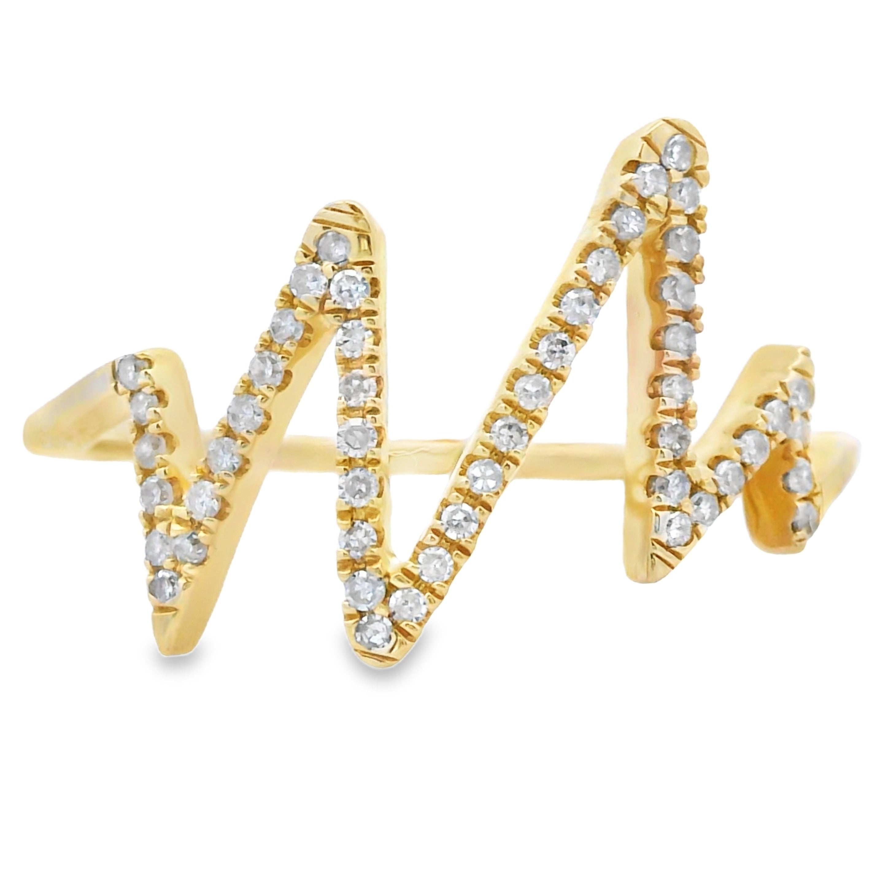 Natural .15ct Diamond Ring 14KT Yellow Gold by Bids.com