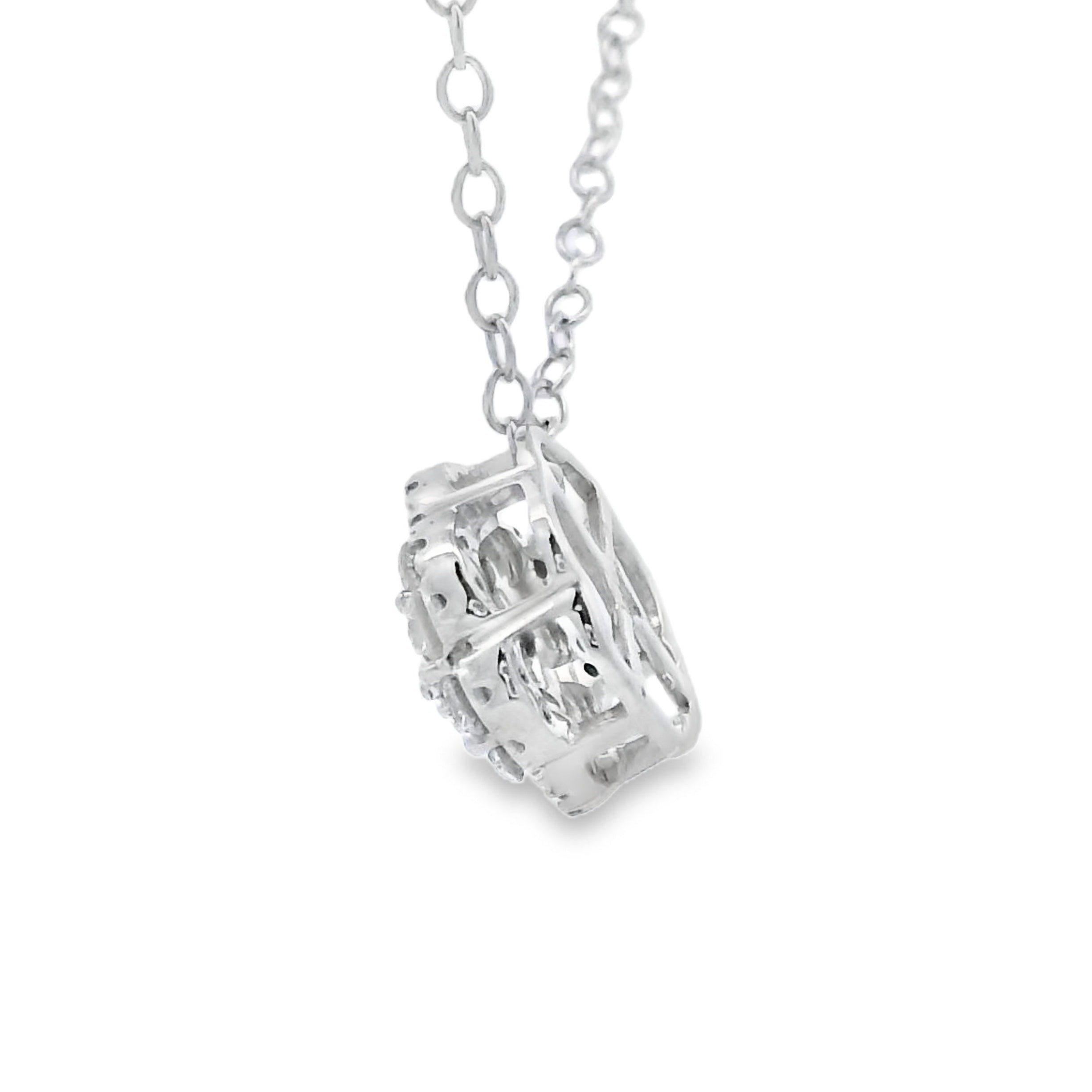 Natural .25ct Diamond Fashion Pendants 10KT White Gold by Bids.com