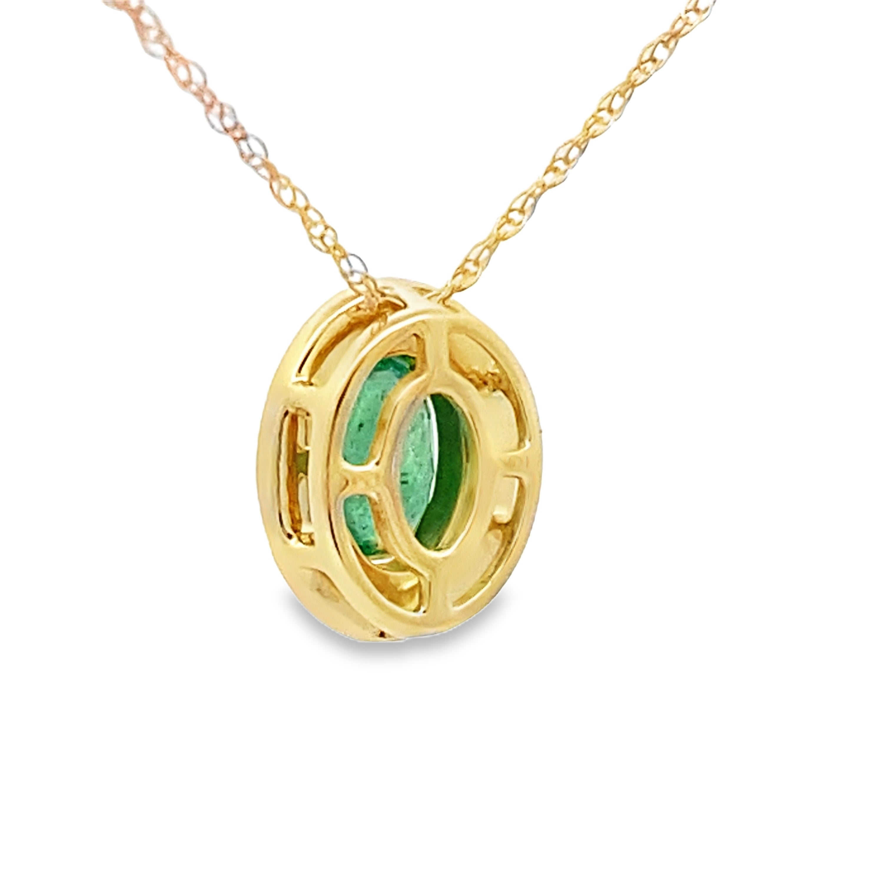 .46ct Emerald Diamond Fashion Pendants 10KT Yellow Gold by Bids.com
