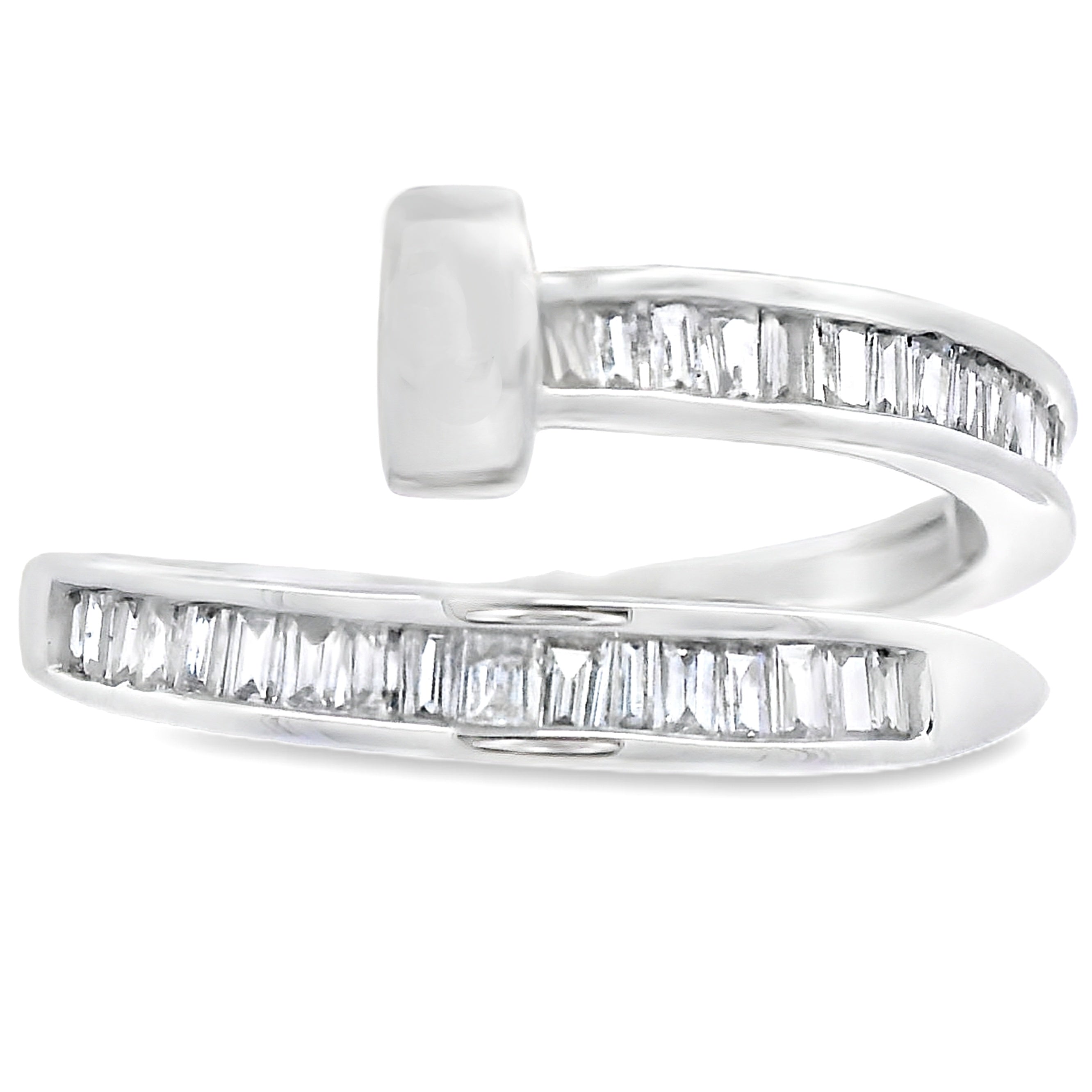 Natural .35ct Diamond Ring 14KT White Gold by Bids.com