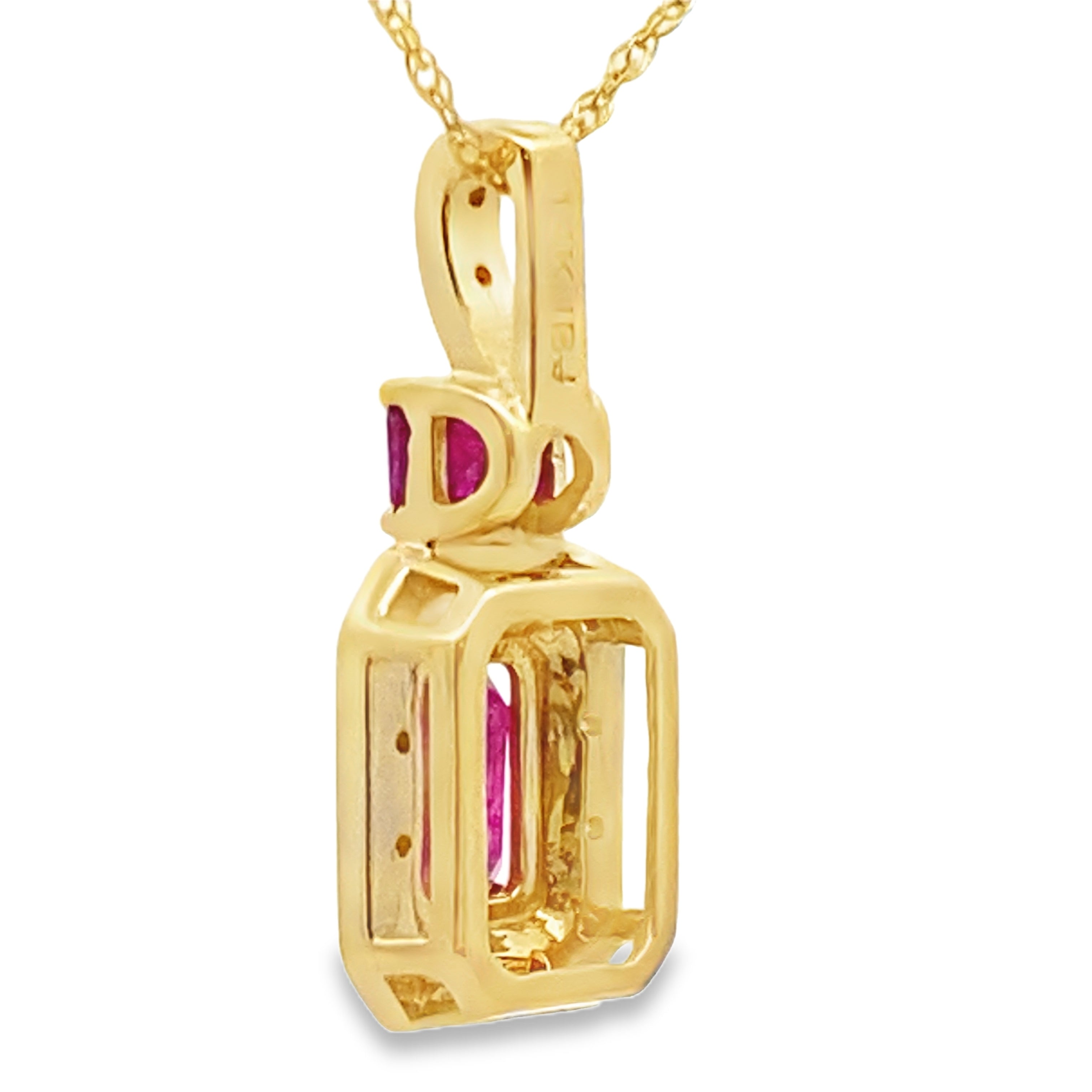 .82ct Ruby Diamond Fashion Pendants 14KT Yellow Gold by Bids.com
