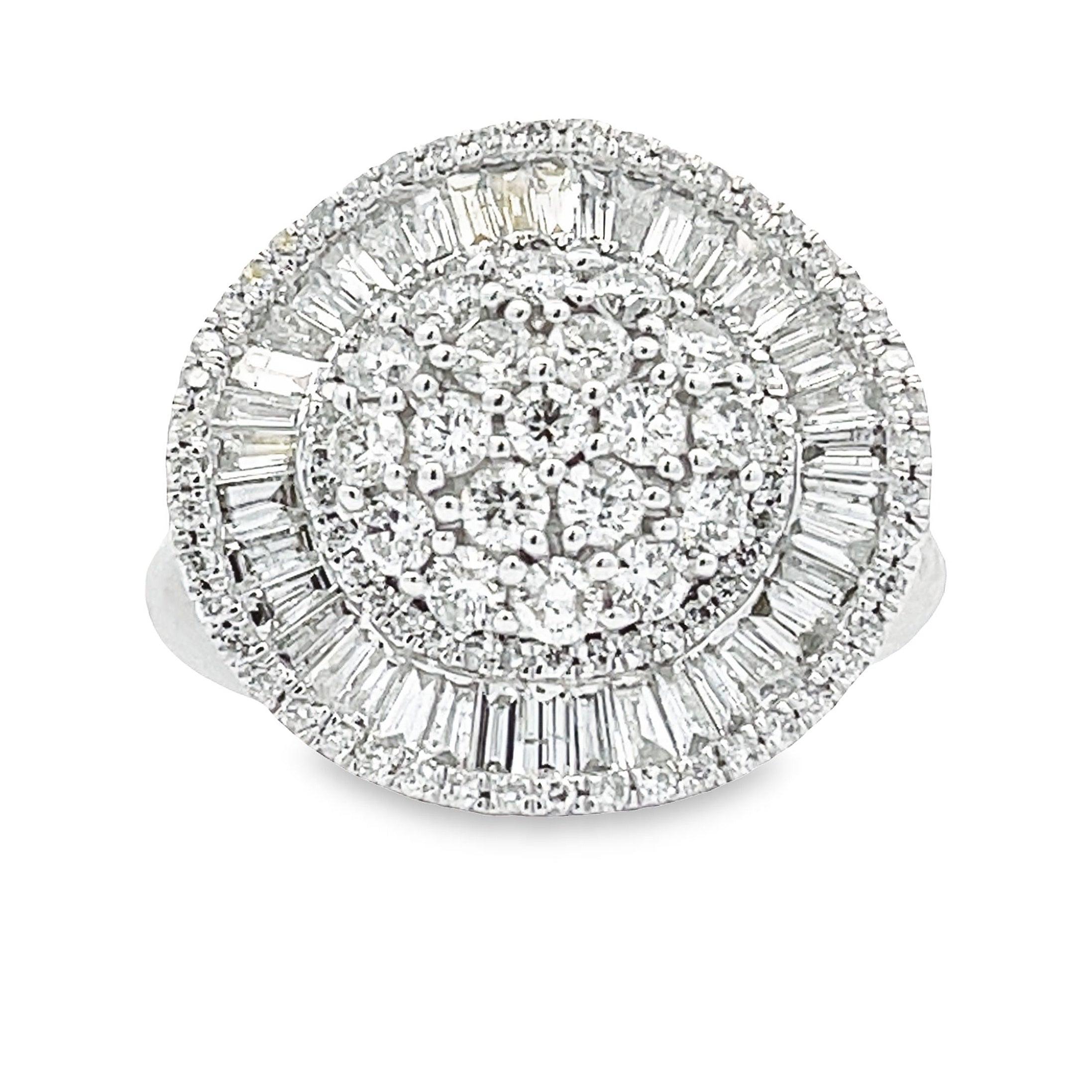 Genuine 2.00ct Diamond Ring 14KT White Gold by Bids.com