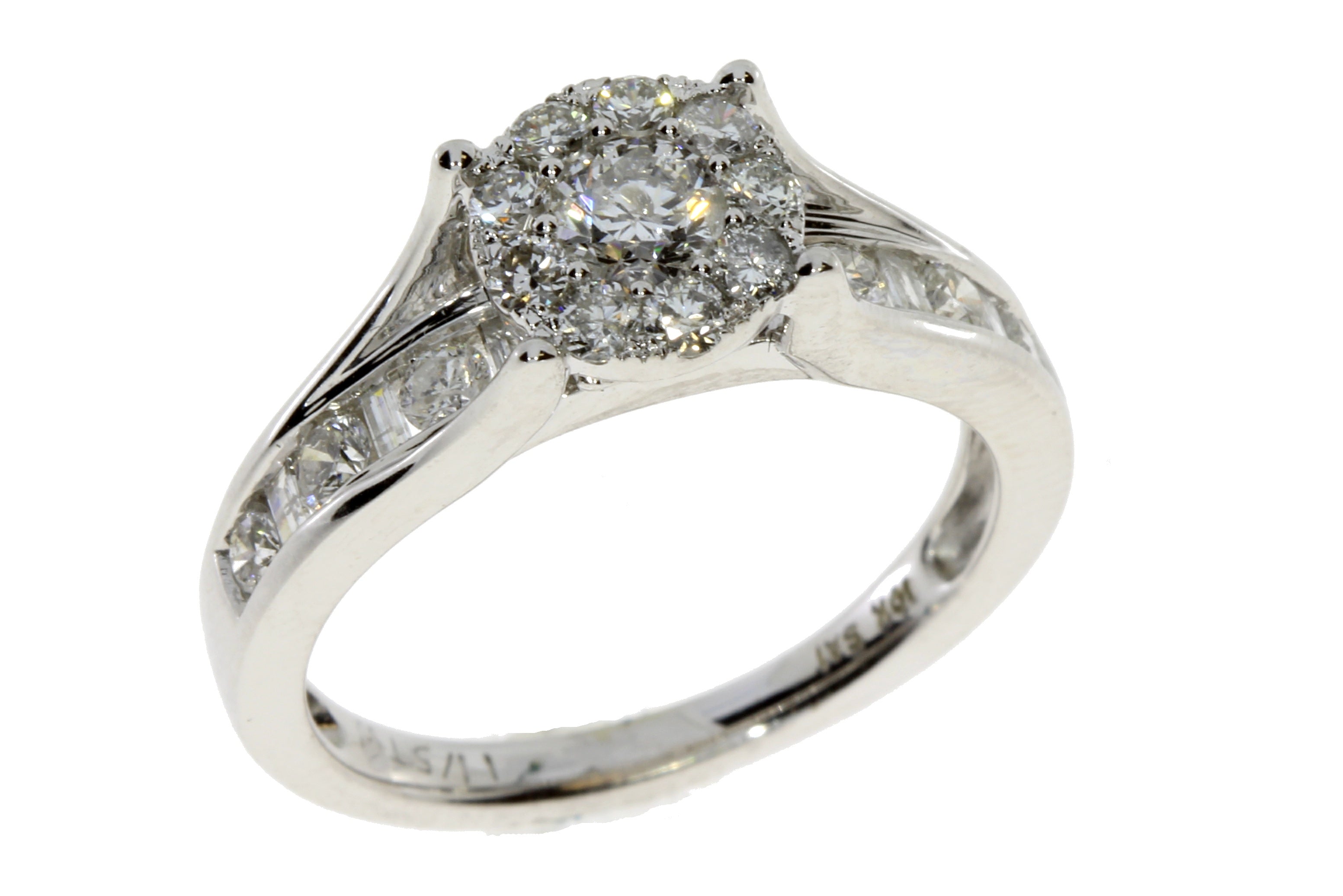 Genuine 1.20ct Diamond Diamond Eng Only 10KT White Gold by Bids.com