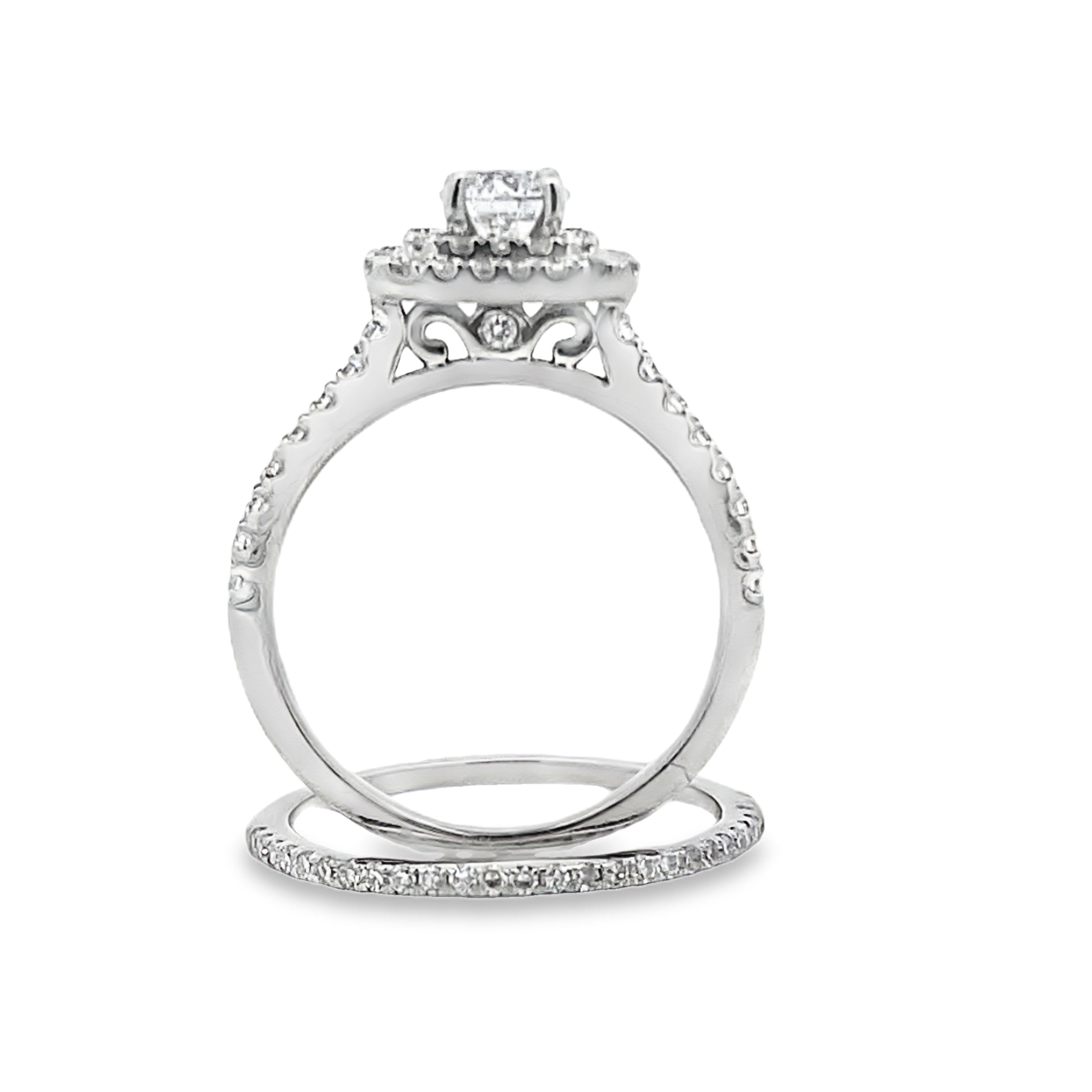 Lab Grown Diamond Fashion band rings 14KT White Gold by Bids.com