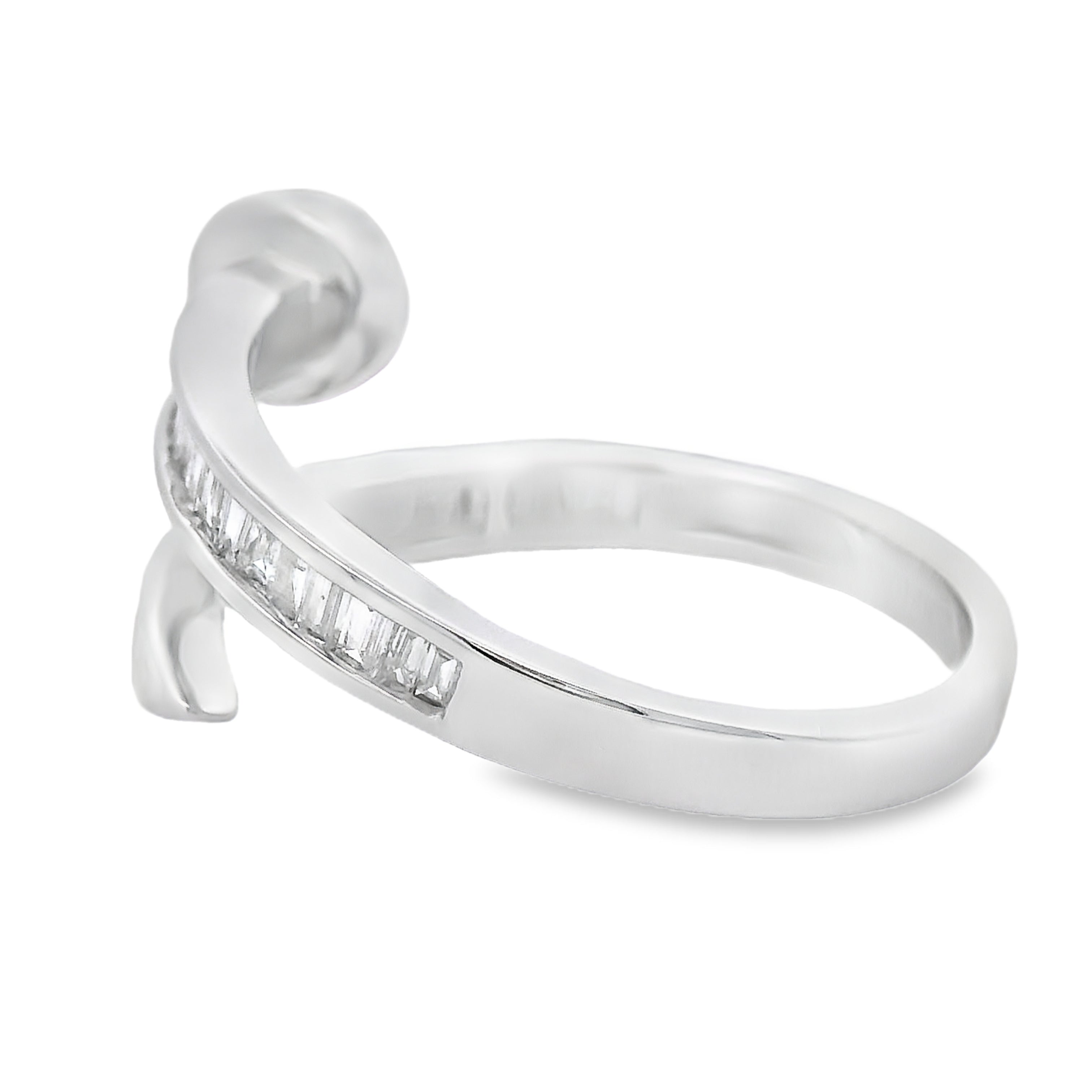 Natural .35ct Diamond Ring 14KT White Gold by Bids.com