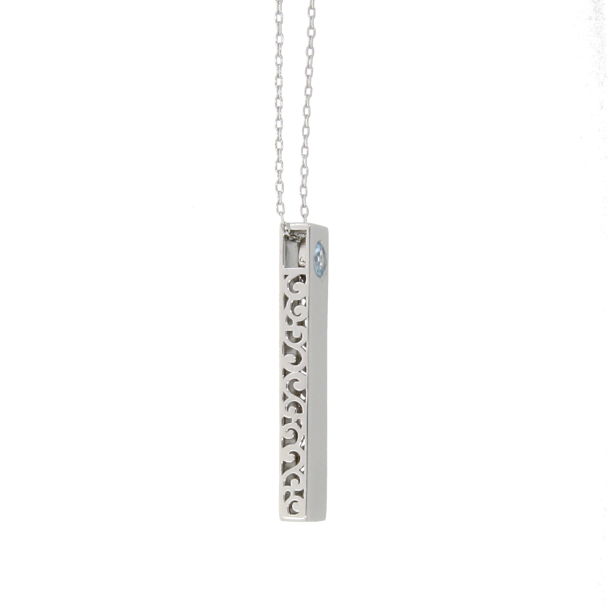 Natural Blue Topaz Fashion Pendants Sterling Silver by Bids.com
