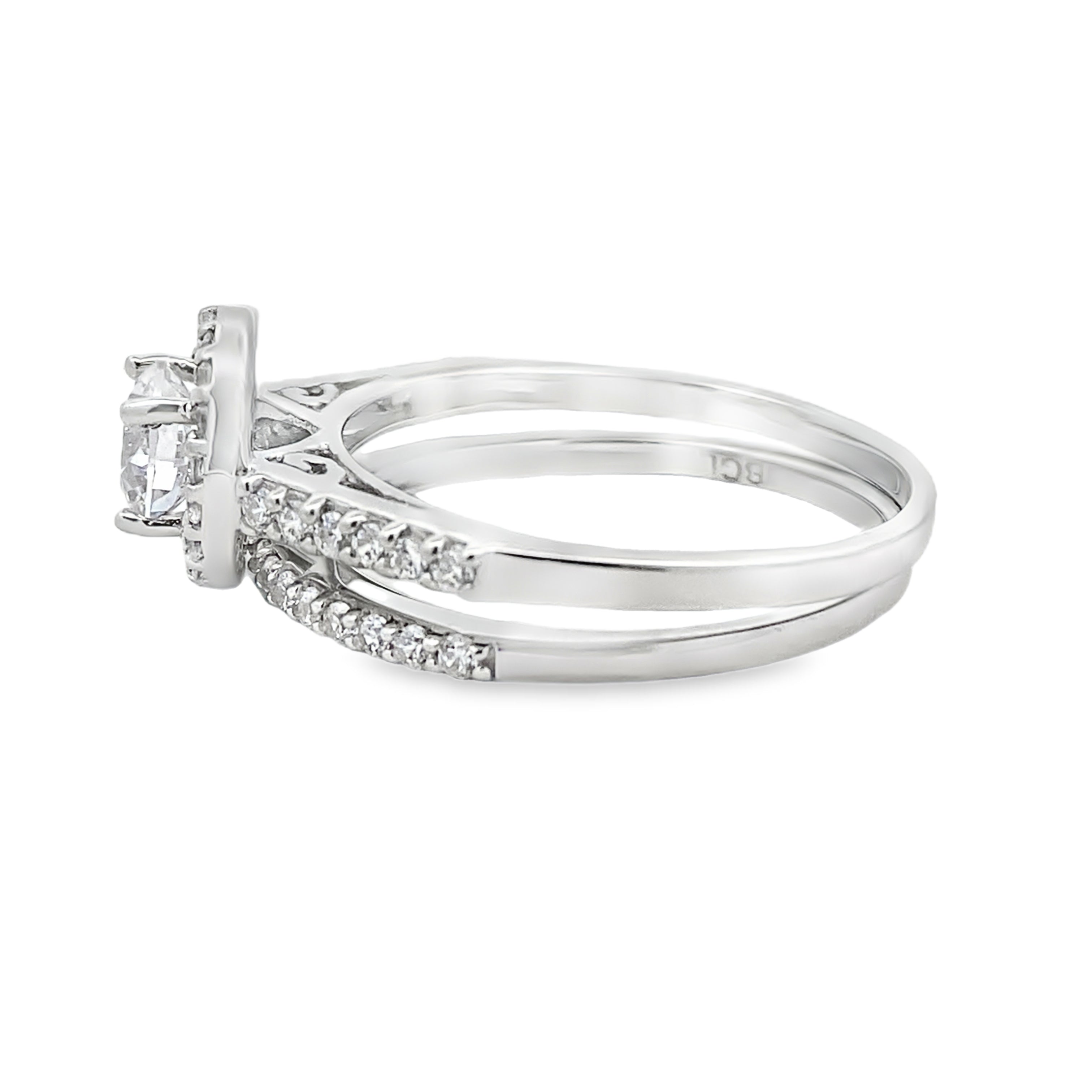 Genuine Cubic Zirconia CZ SS Bridal Sterling Silver by Bids.com