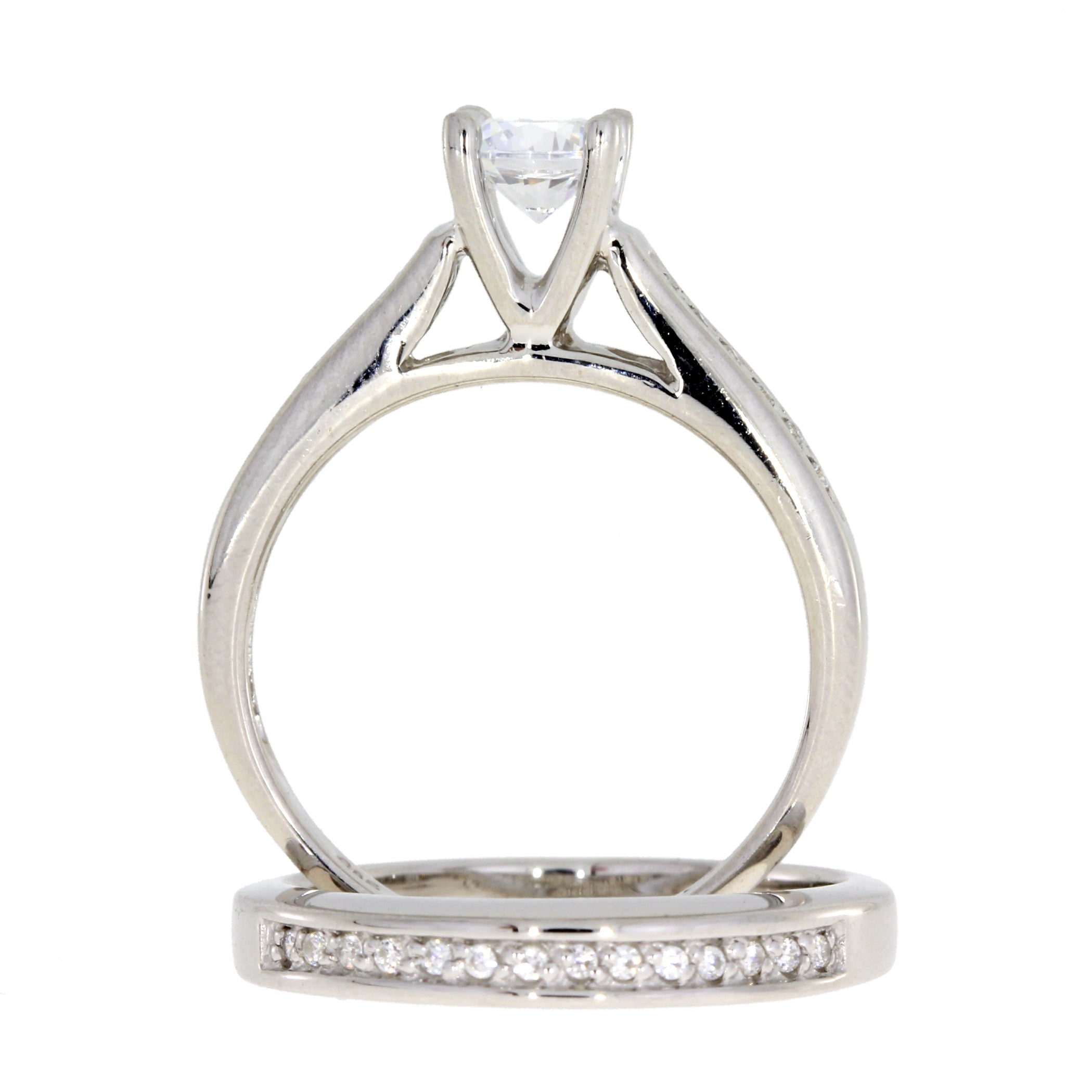 Genuine Cubic Zirconia CZ SS Bridal Sterling Silver by Bids.com