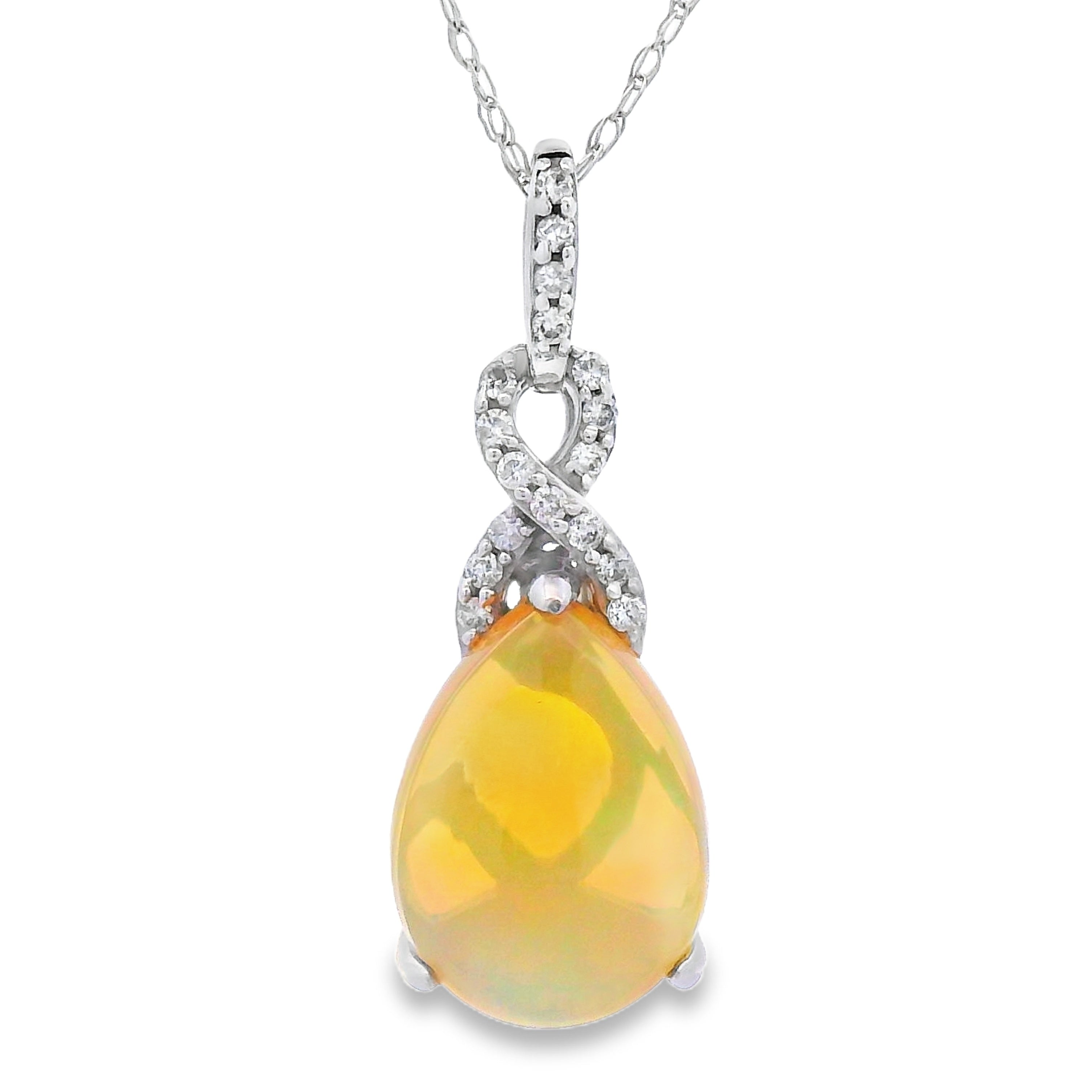 1.94ct Opal Diamond Fashion Pendants 14KT Yellow Gold by Bids.com