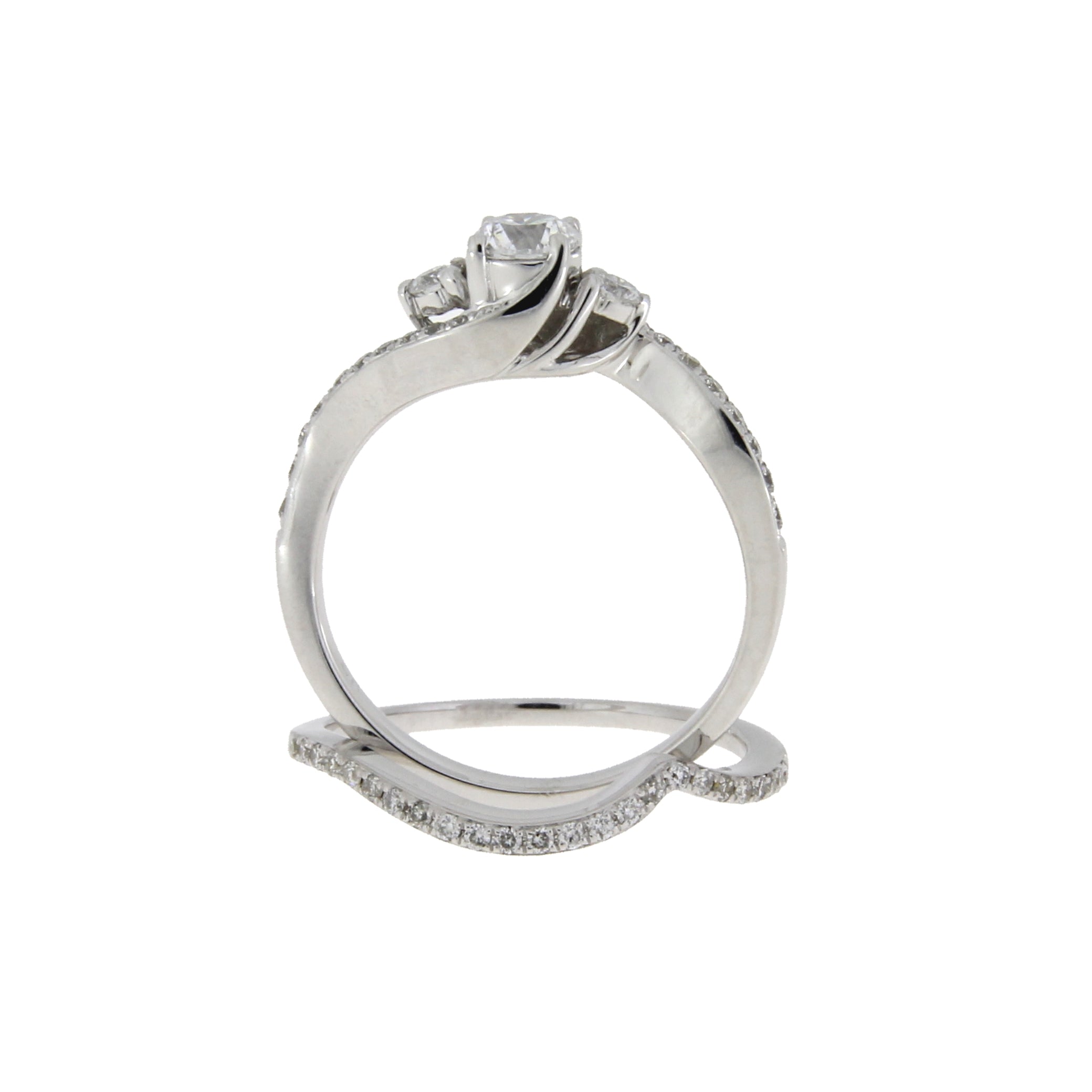 .70ct Diamond Engagement Ring Set 14KT White Gold by Bids.com