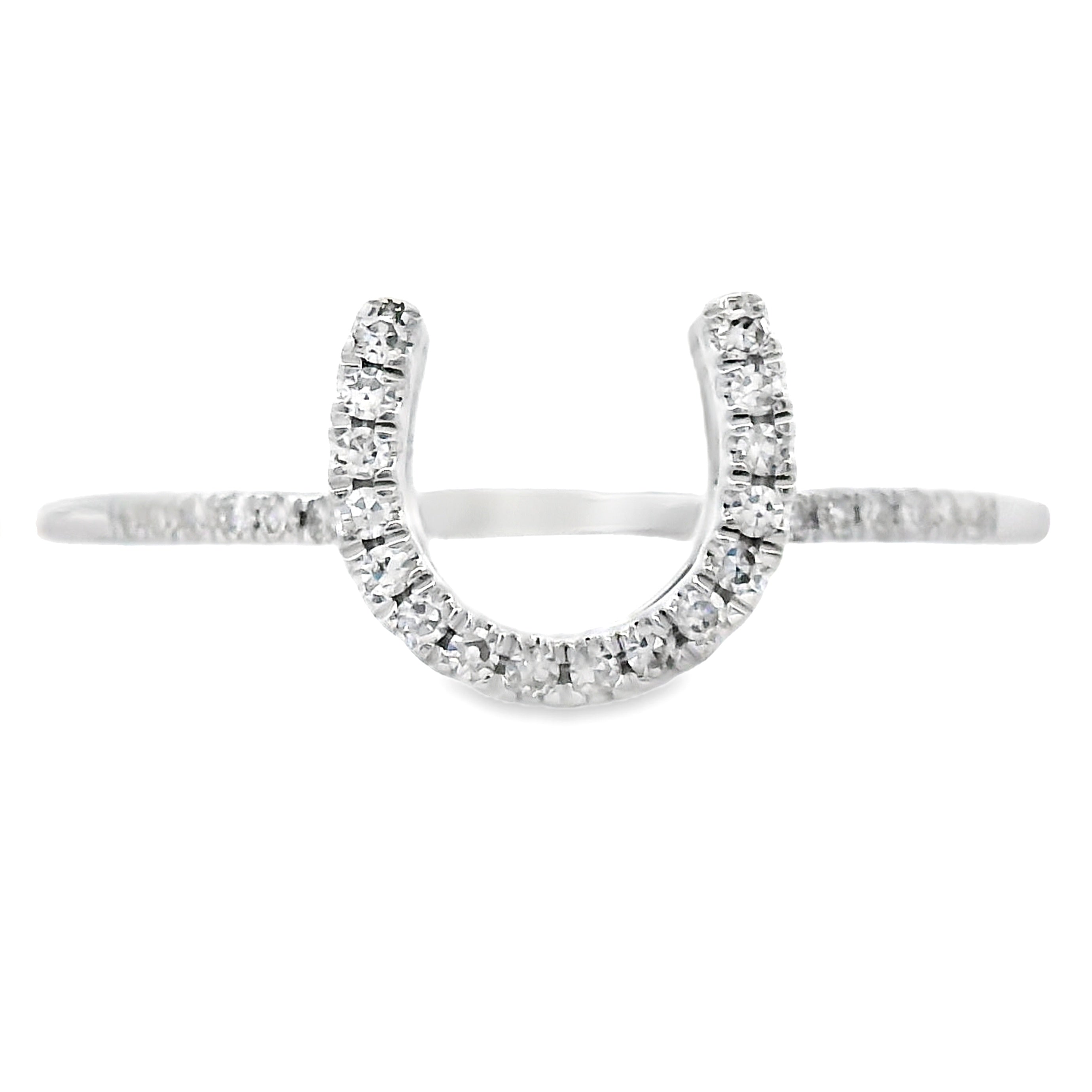 Natural .10ct Diamond Ring 14KT White Gold by Bids.com