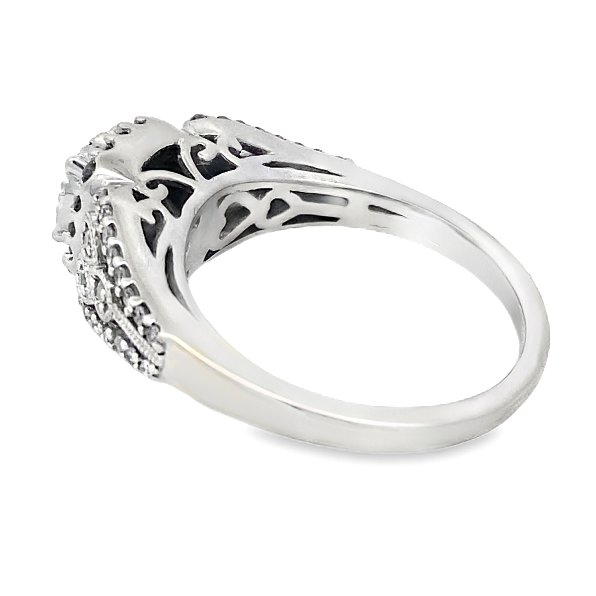 Genuine .50ct Diamond Ring 10KT White Gold by Bids.com