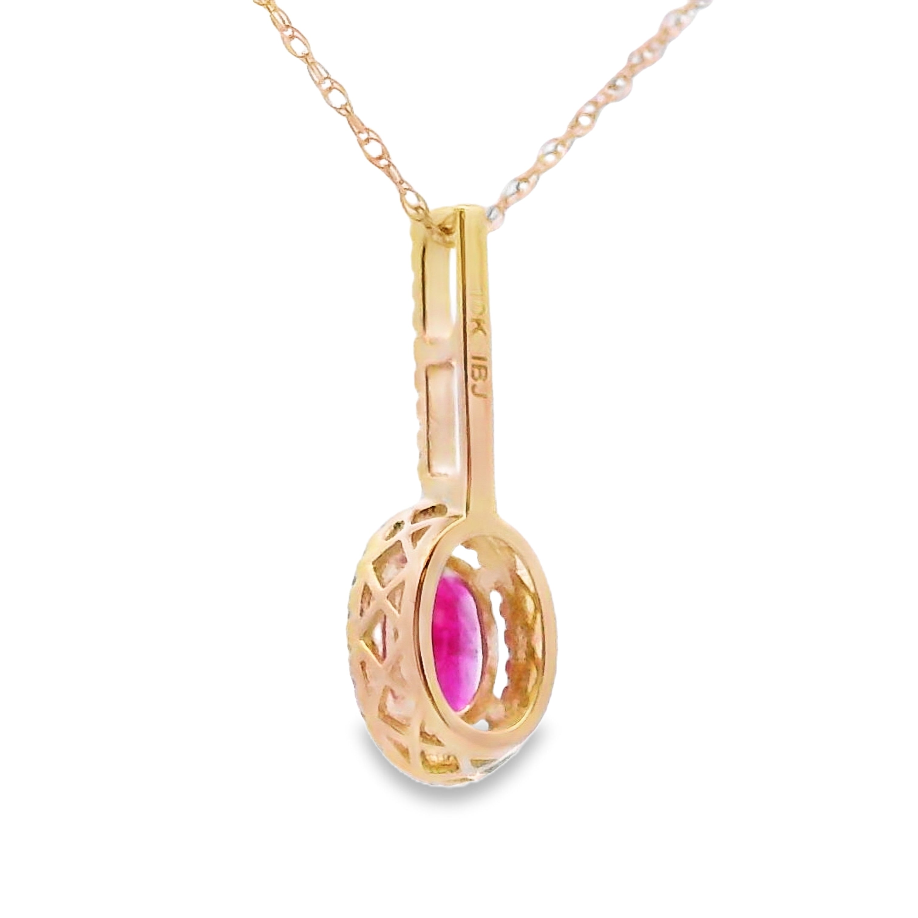 .61ct Ruby Diamond Fashion Pendants 10KT Yellow Gold by Bids.com