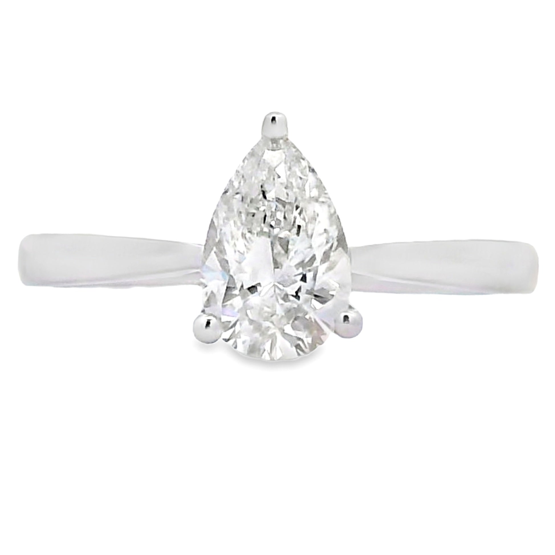 Natural 1.00ct Lab Grown Diamond 10KT White Gold