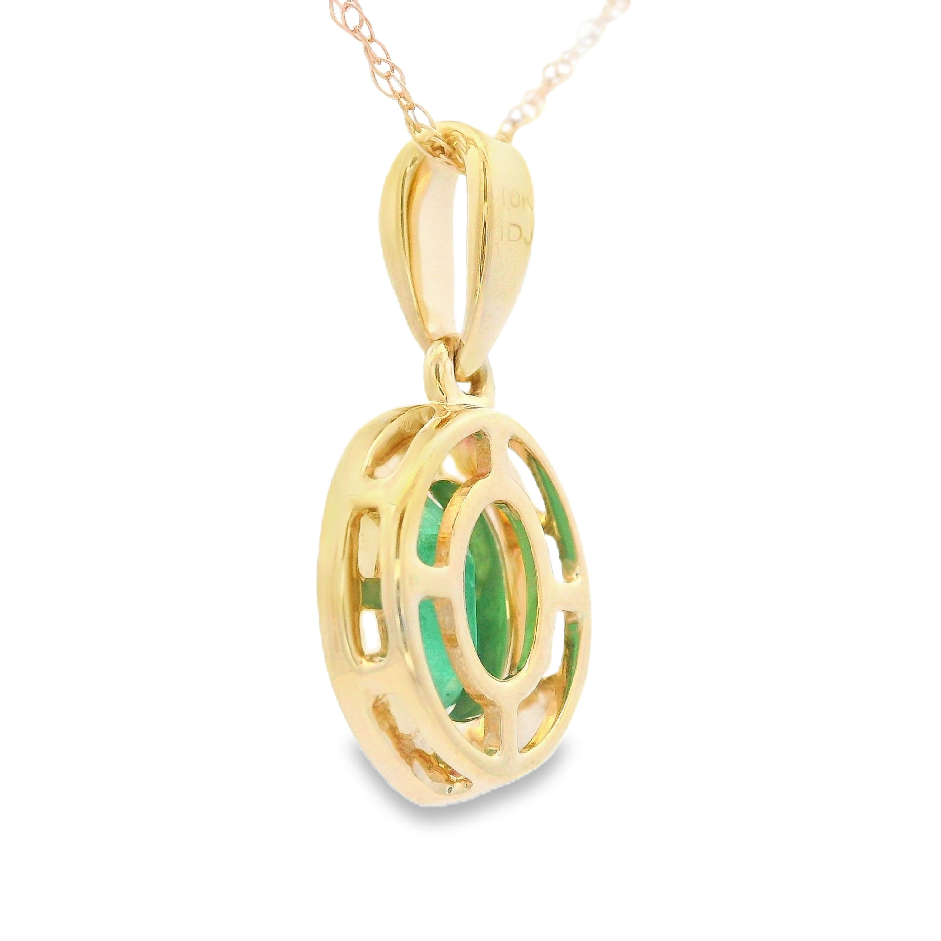 .46ct Emerald Diamond Fashion Pendants 10KT Yellow Gold by Bids.com