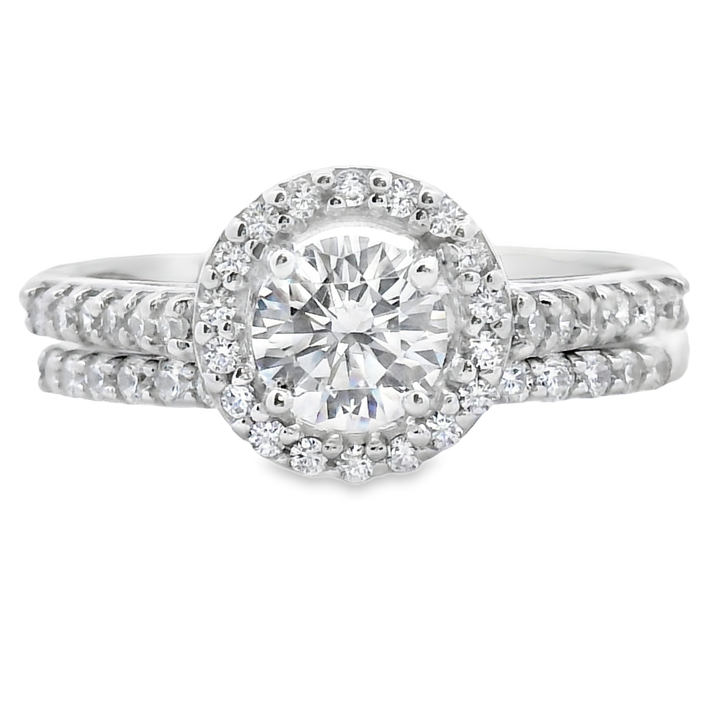 Natural Cubic Zirconia CZ SS Bridal Sterling Silver by Bids.com