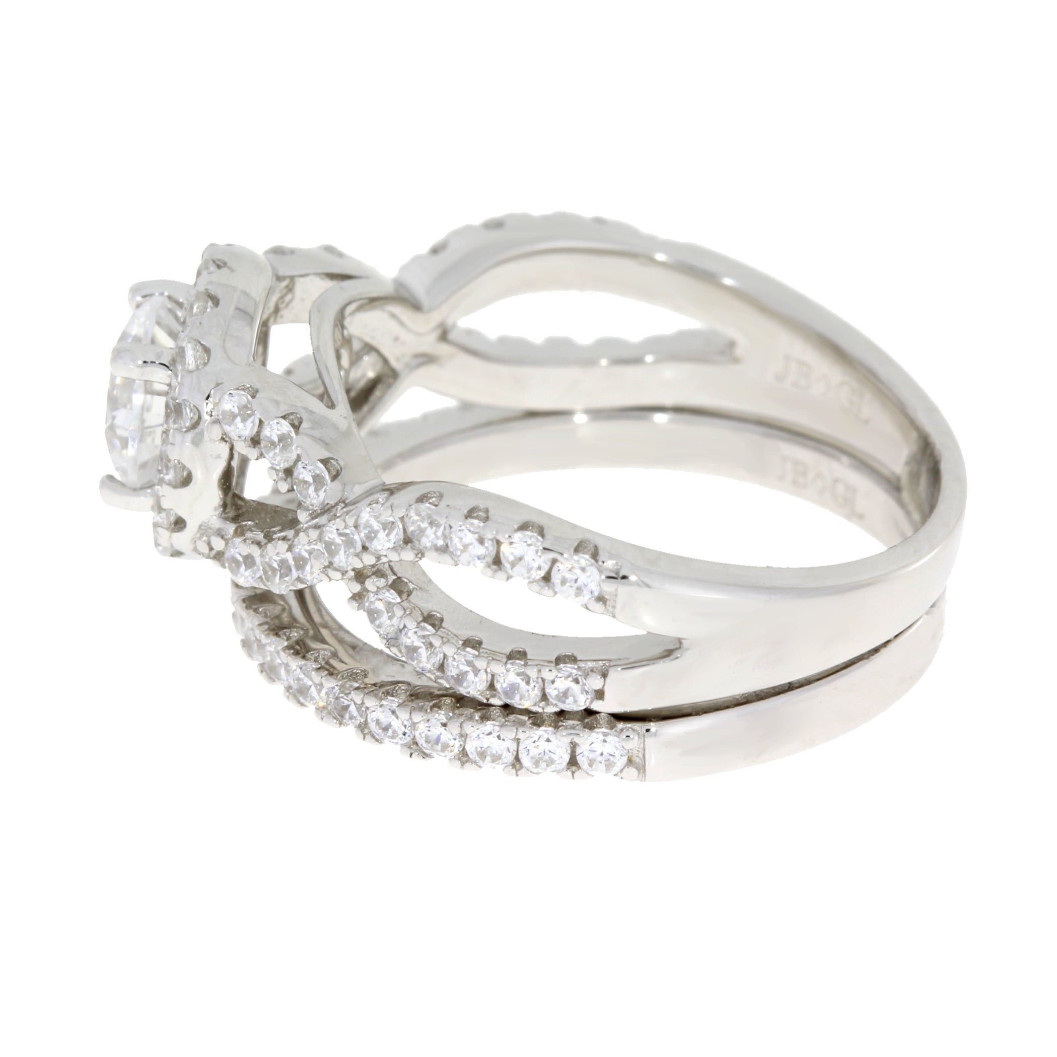 Cubic Zirconium CZ SS Bridal Sterling Silver