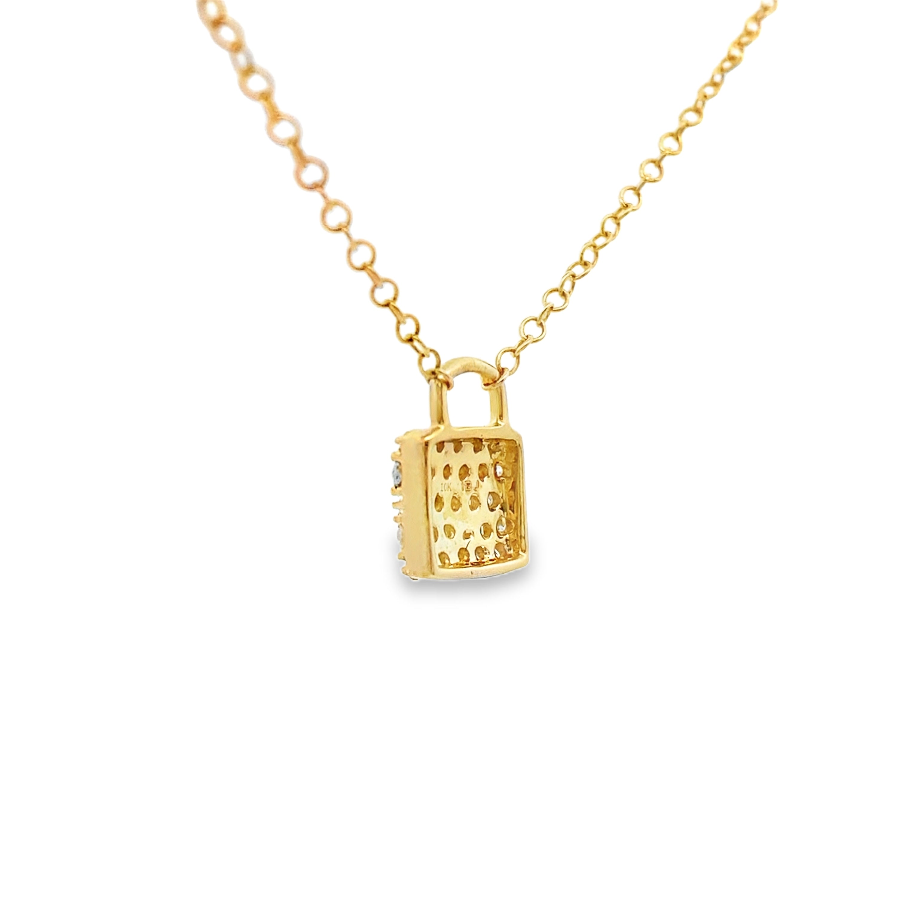 Natural .20ct Diamond Fashion Pendants 10KT Yellow Gold by Bids.com