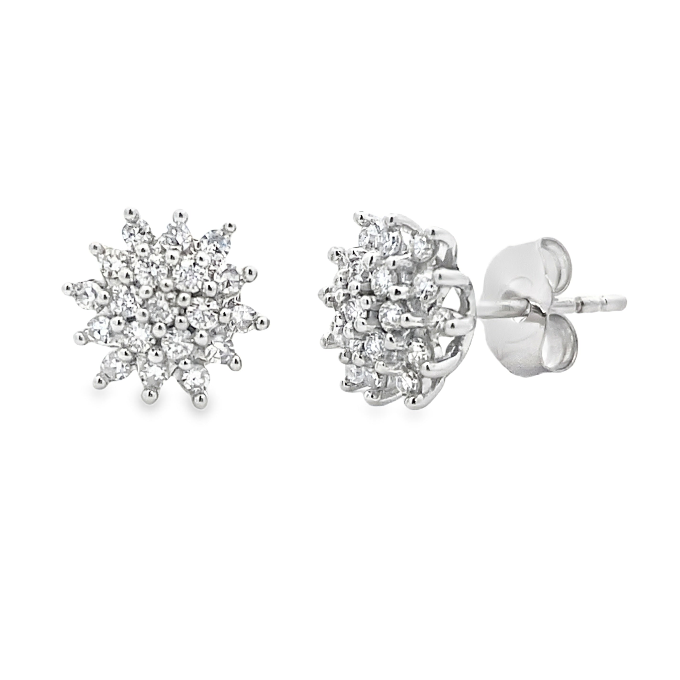 .33ct Lab Grown Diamond Earrings 10KT White Gold by Bids.com