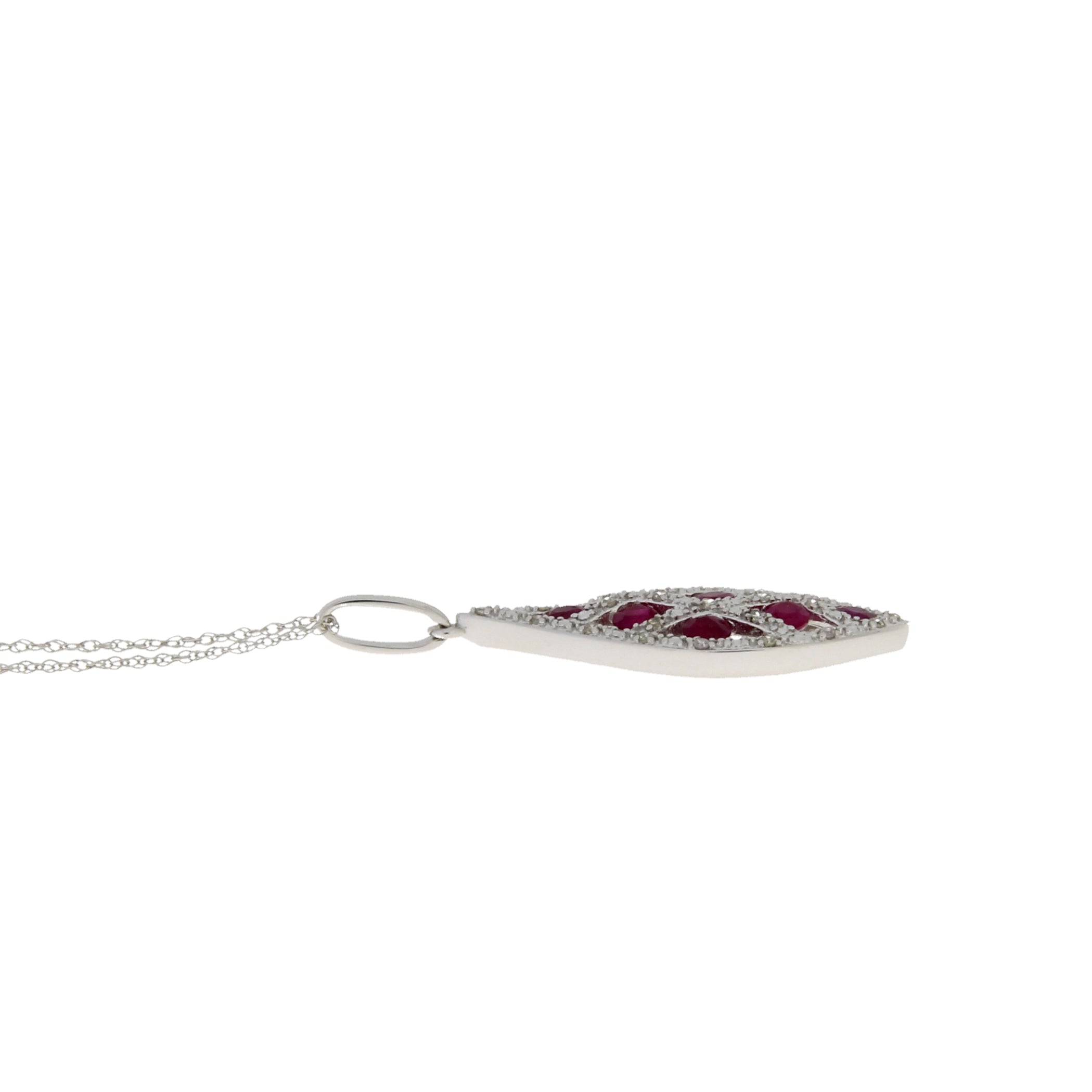.58ct Ruby Diamond Fashion Pendants 14KT White Gold by Bids.com